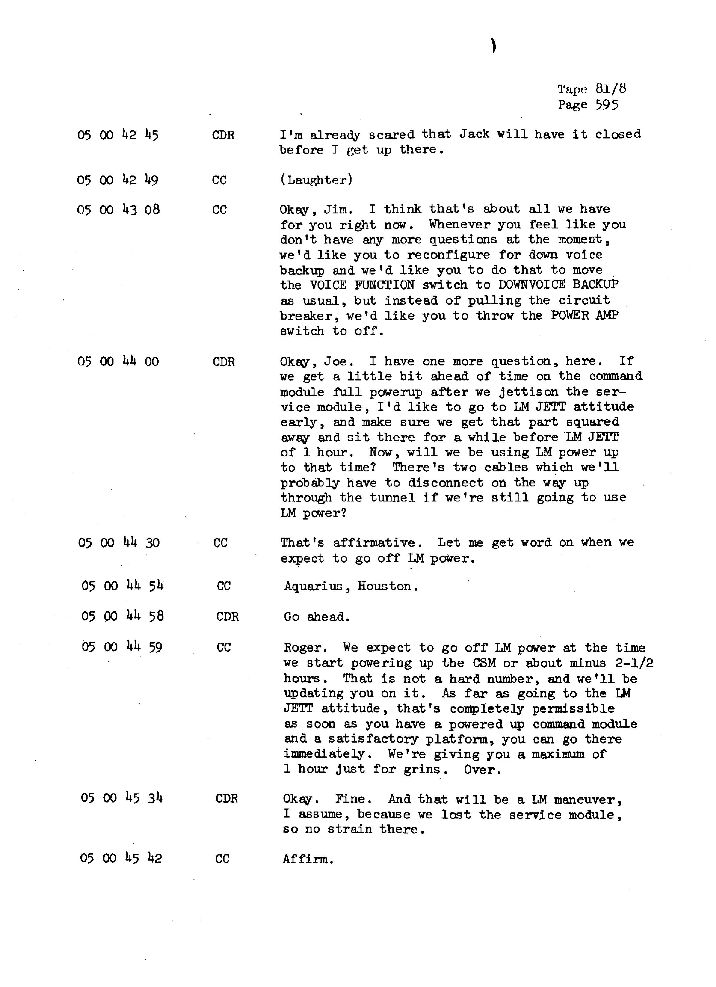 Page 602 of Apollo 13’s original transcript