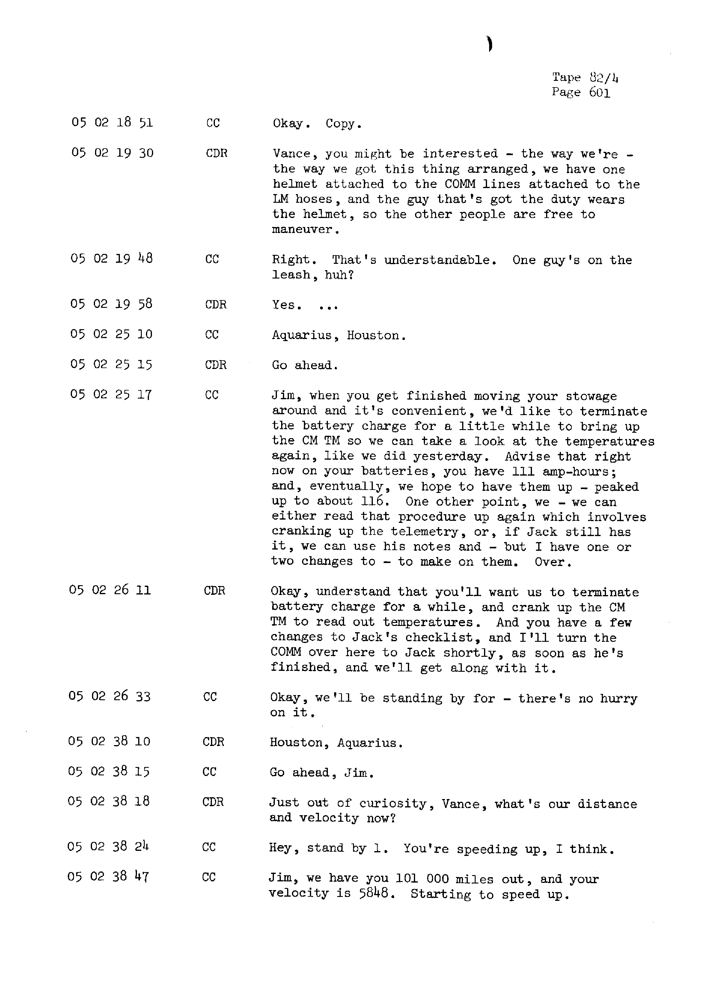 Page 608 of Apollo 13’s original transcript