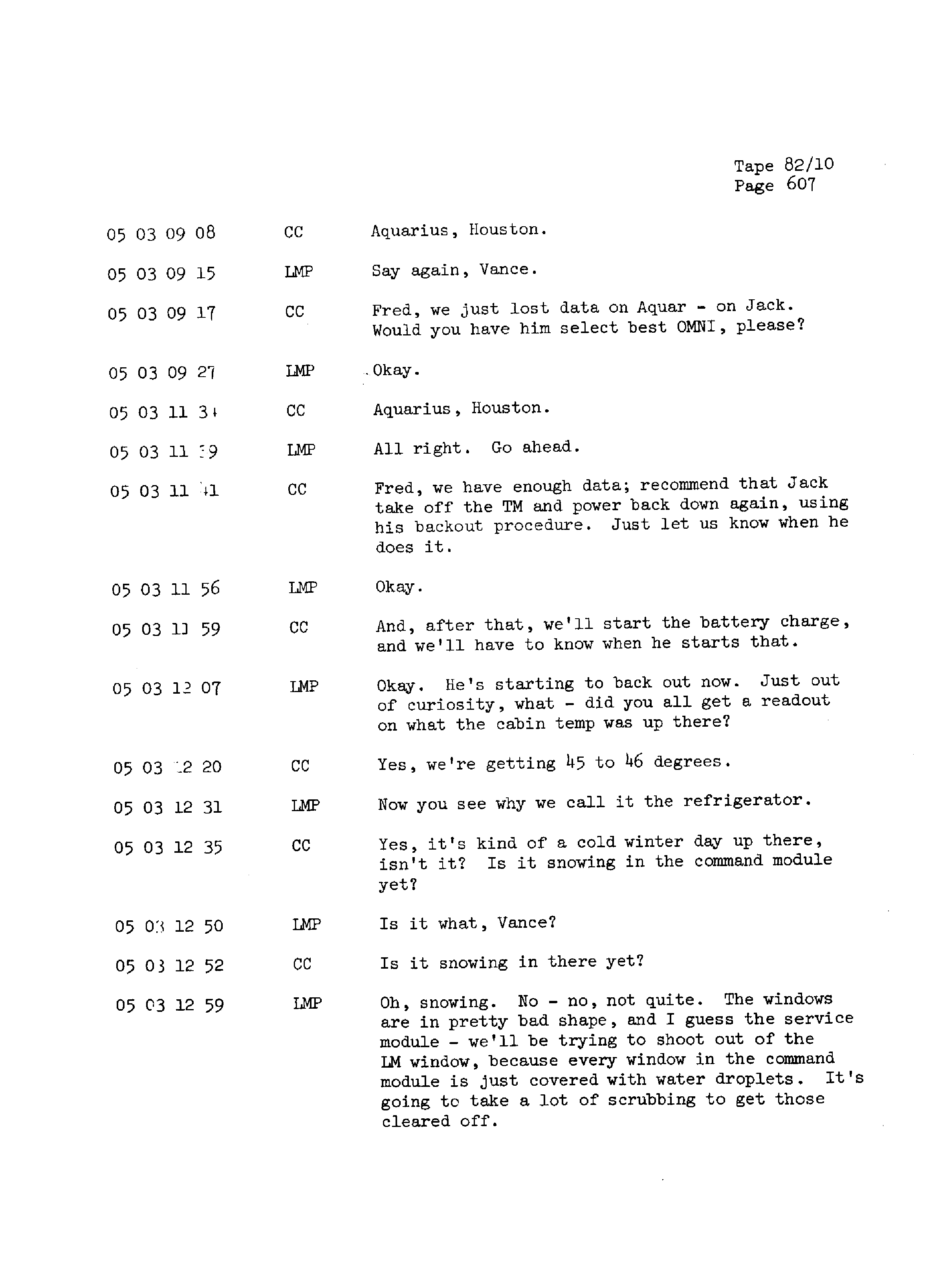 Page 614 of Apollo 13’s original transcript