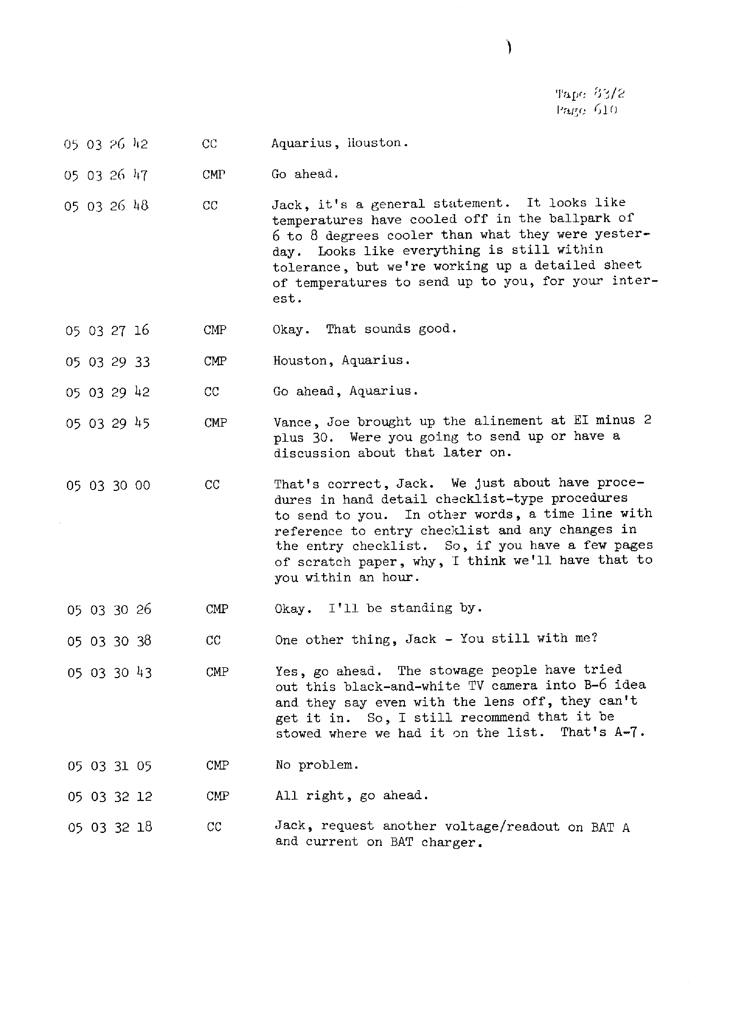 Page 617 of Apollo 13’s original transcript