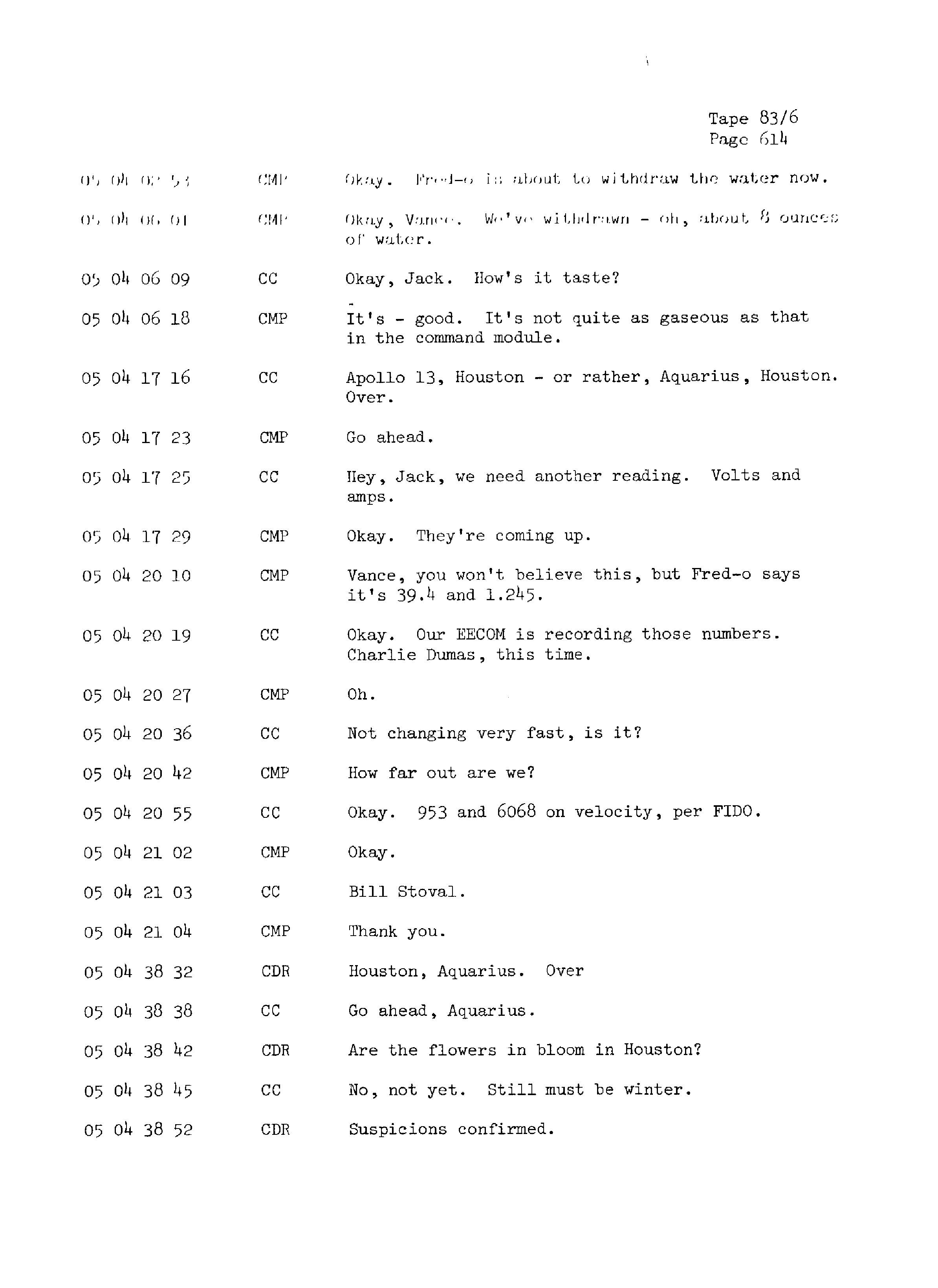 Page 621 of Apollo 13’s original transcript