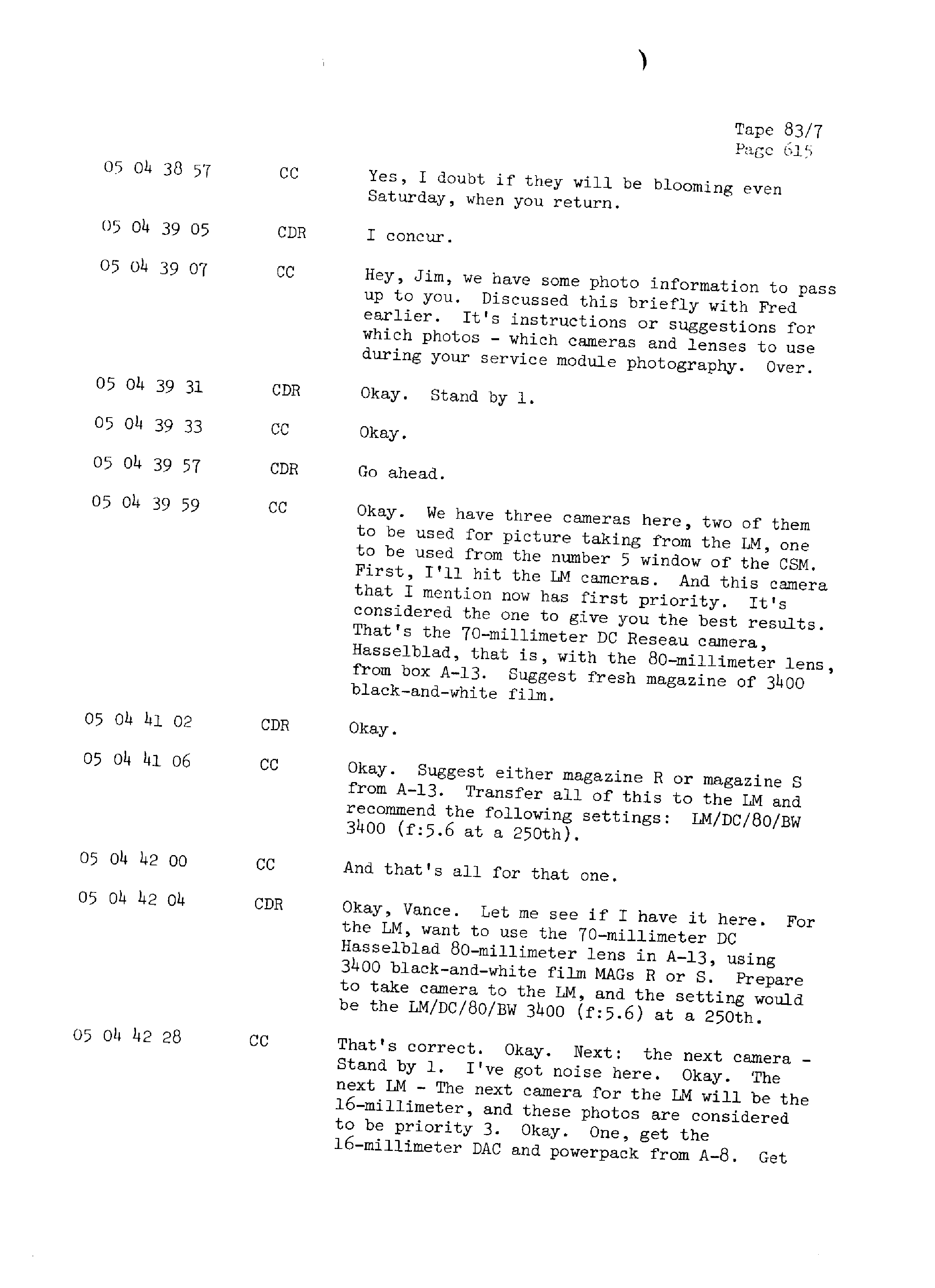 Page 622 of Apollo 13’s original transcript