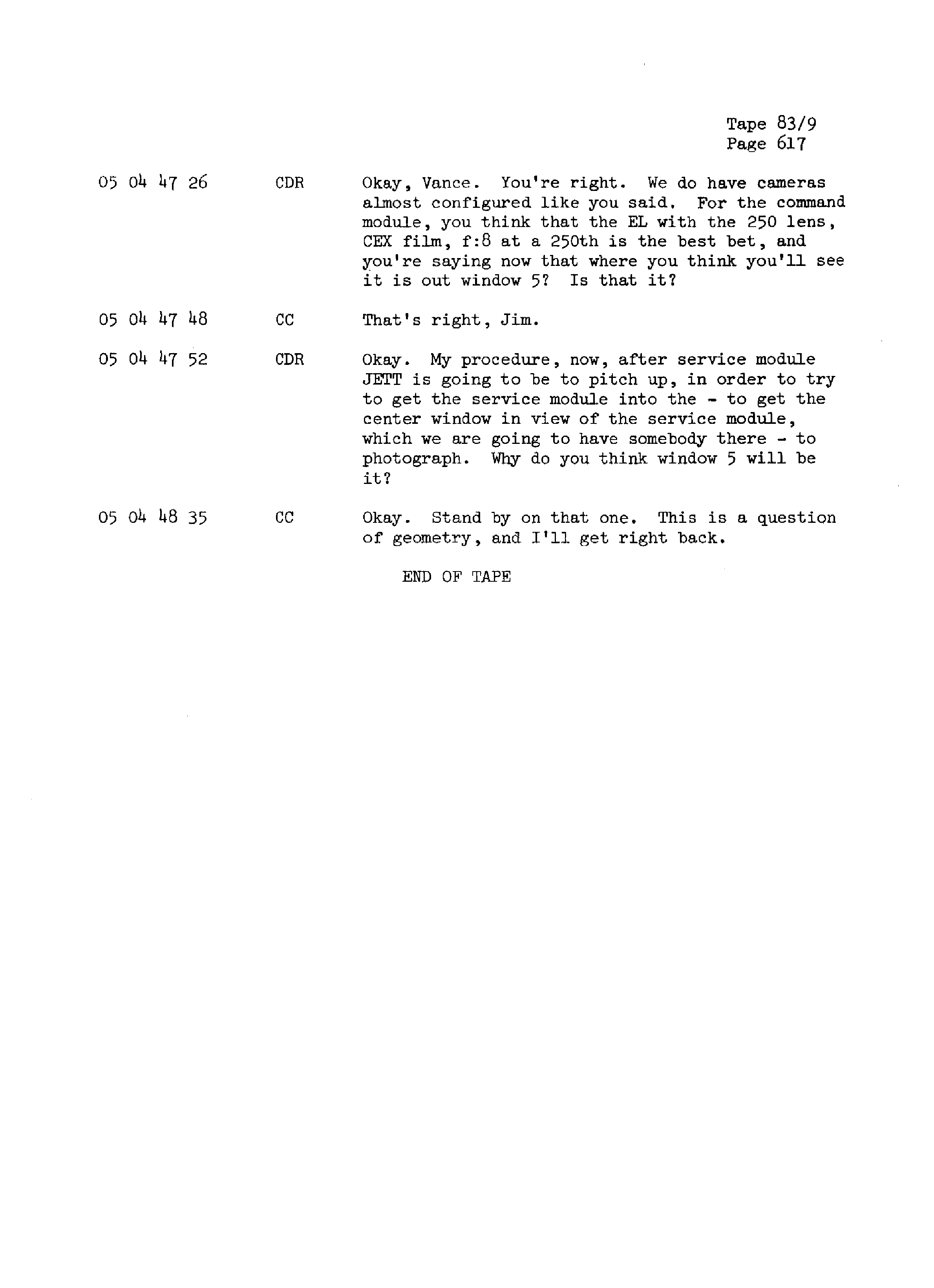 Page 624 of Apollo 13’s original transcript