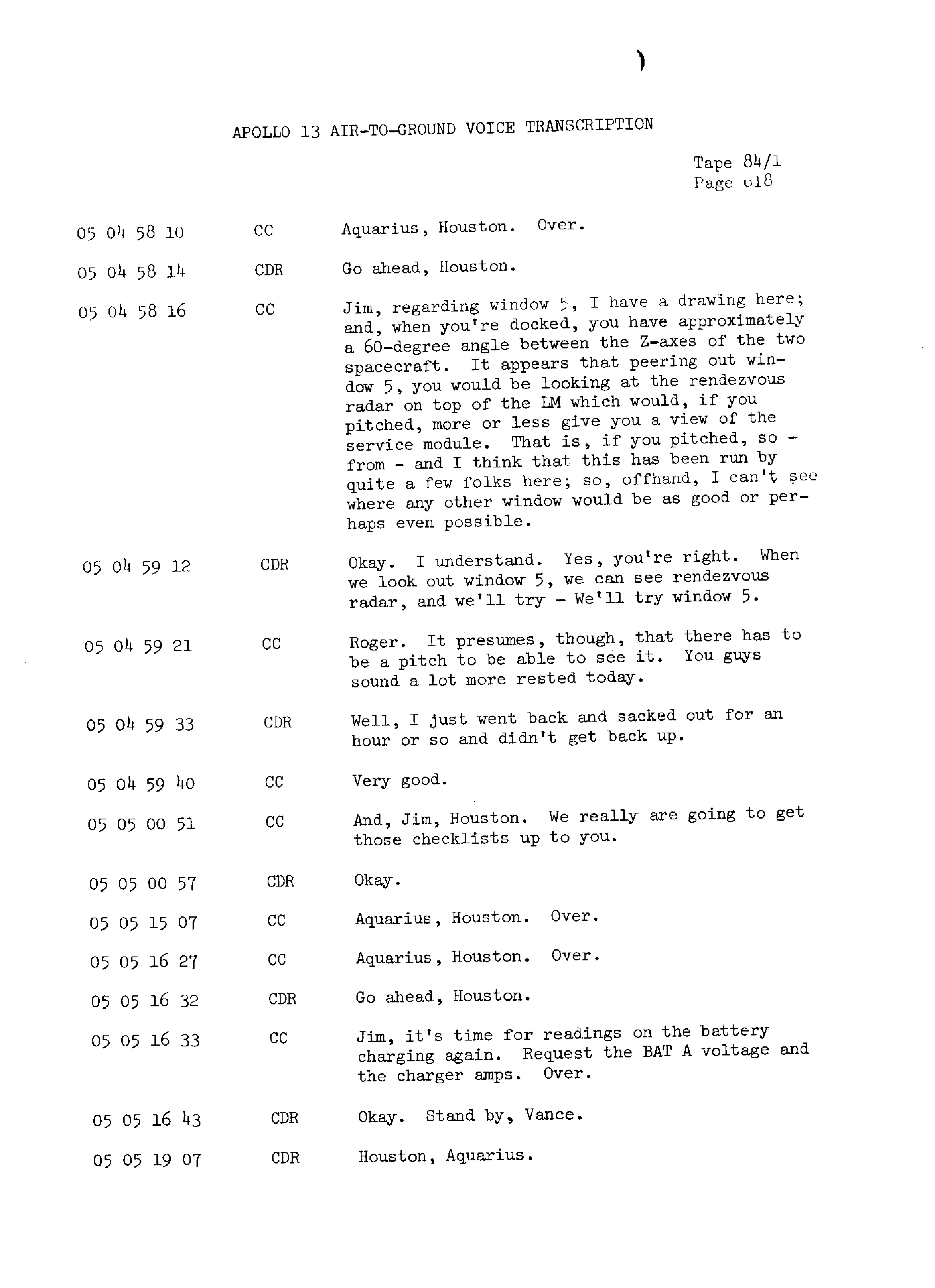 Page 625 of Apollo 13’s original transcript