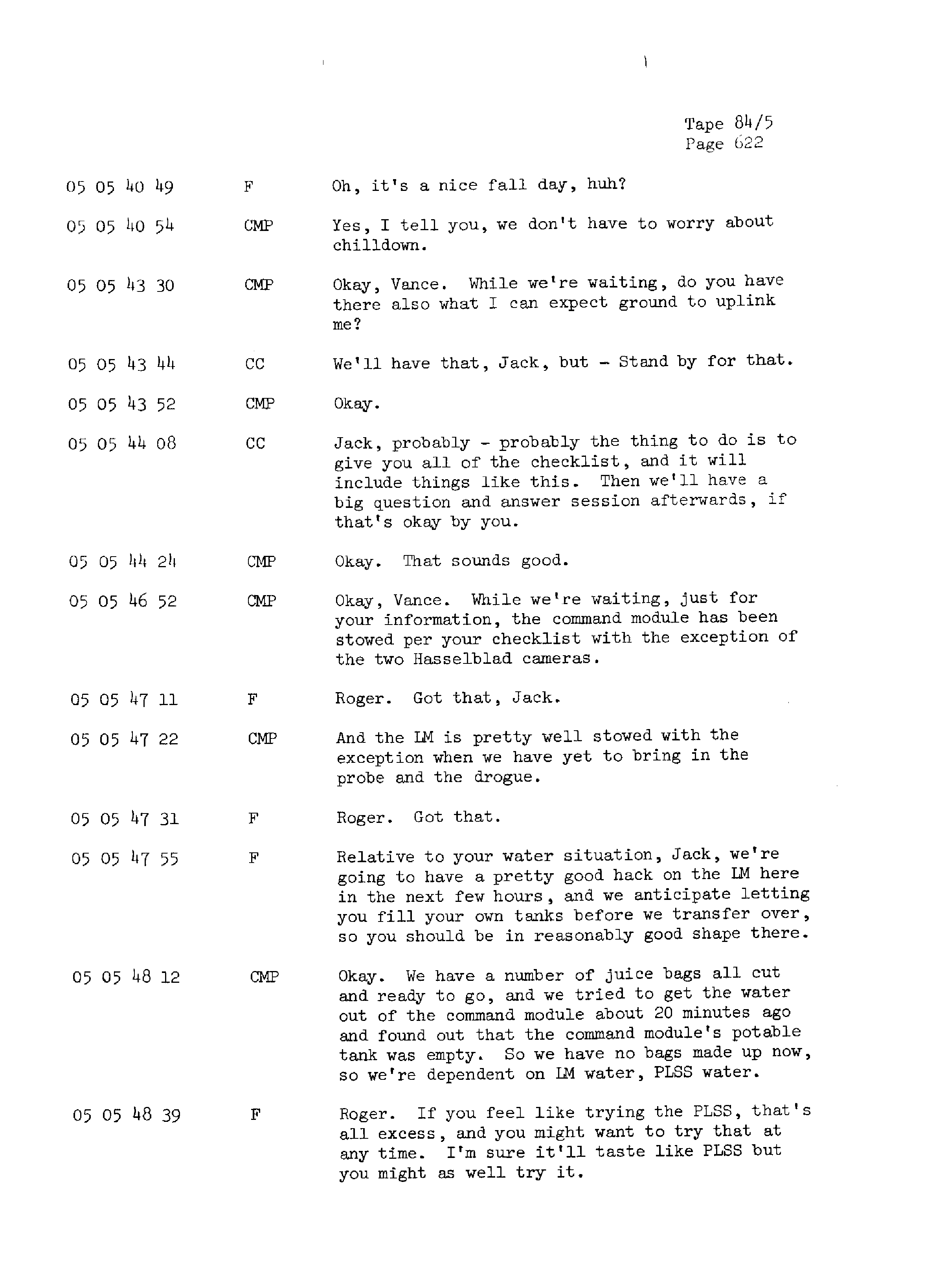 Page 629 of Apollo 13’s original transcript