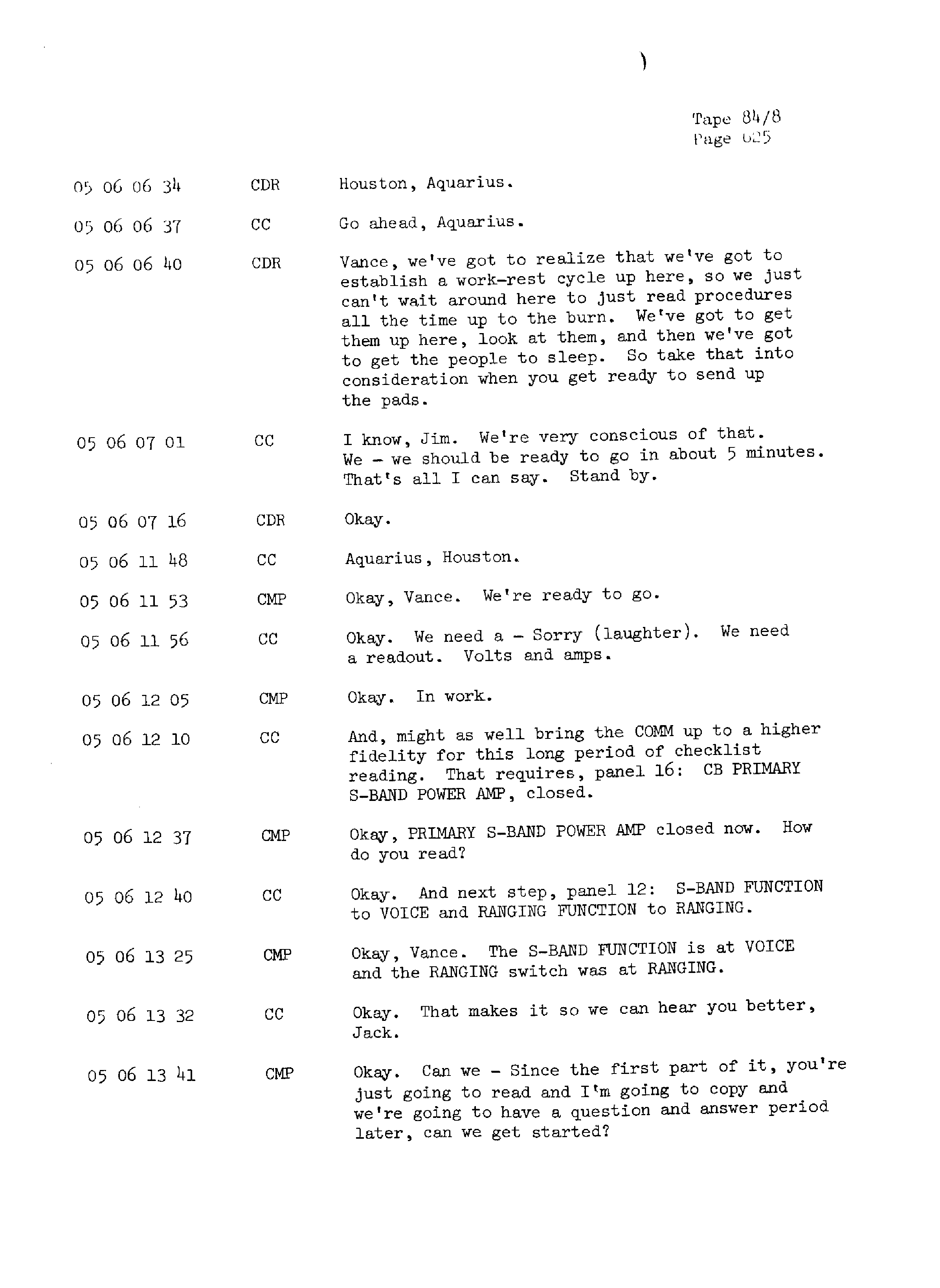 Page 632 of Apollo 13’s original transcript