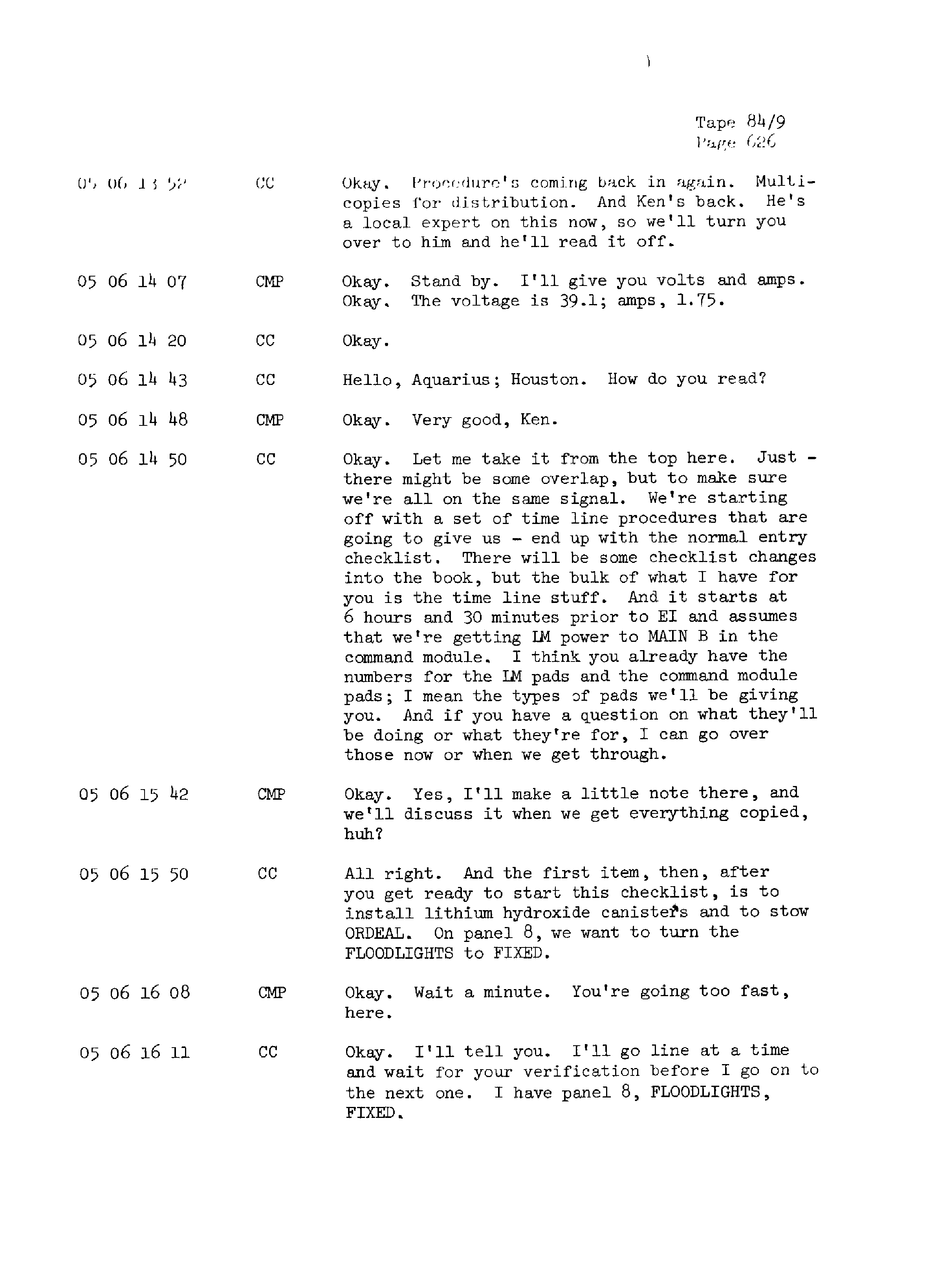 Page 633 of Apollo 13’s original transcript