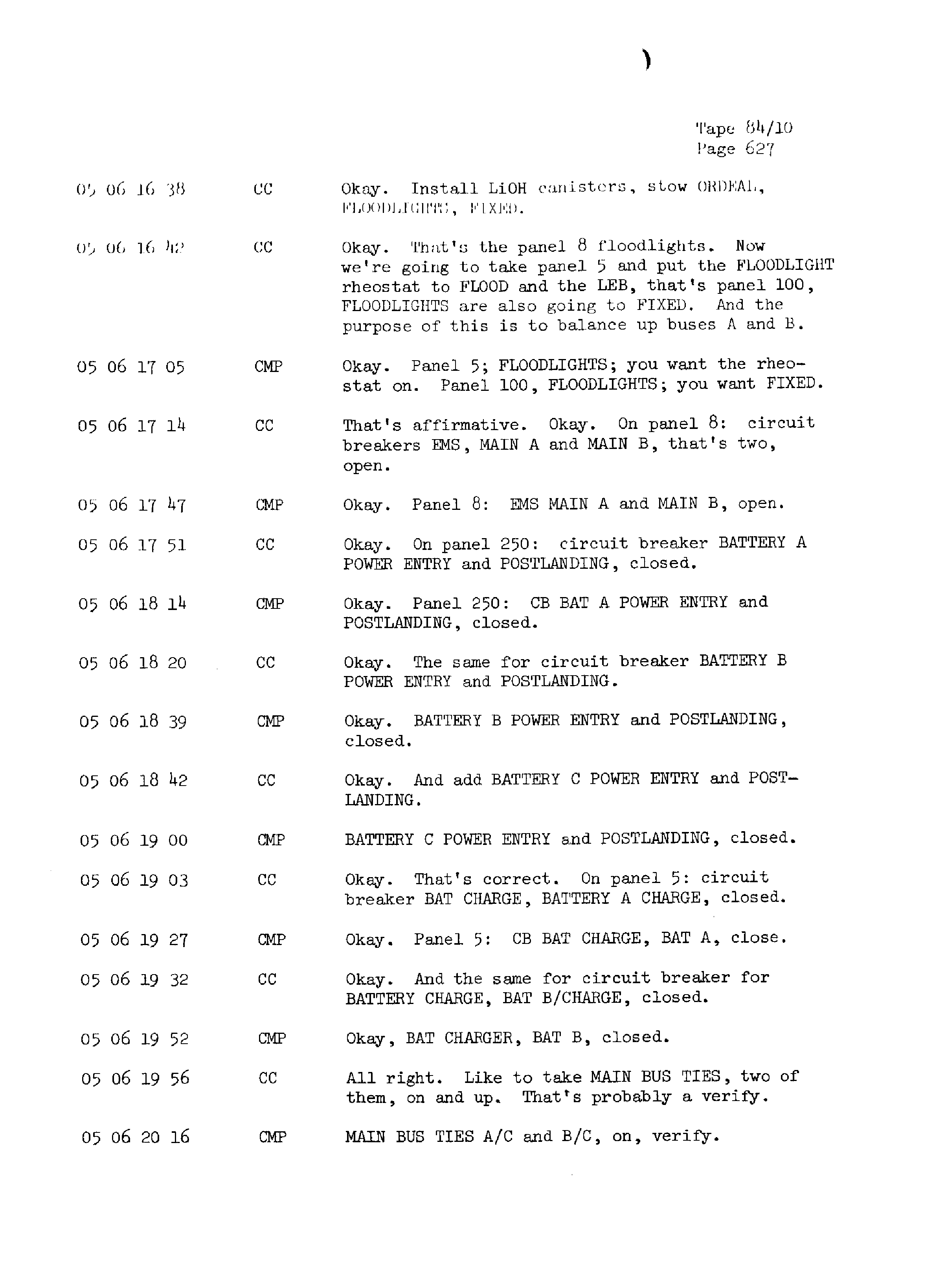 Page 634 of Apollo 13’s original transcript