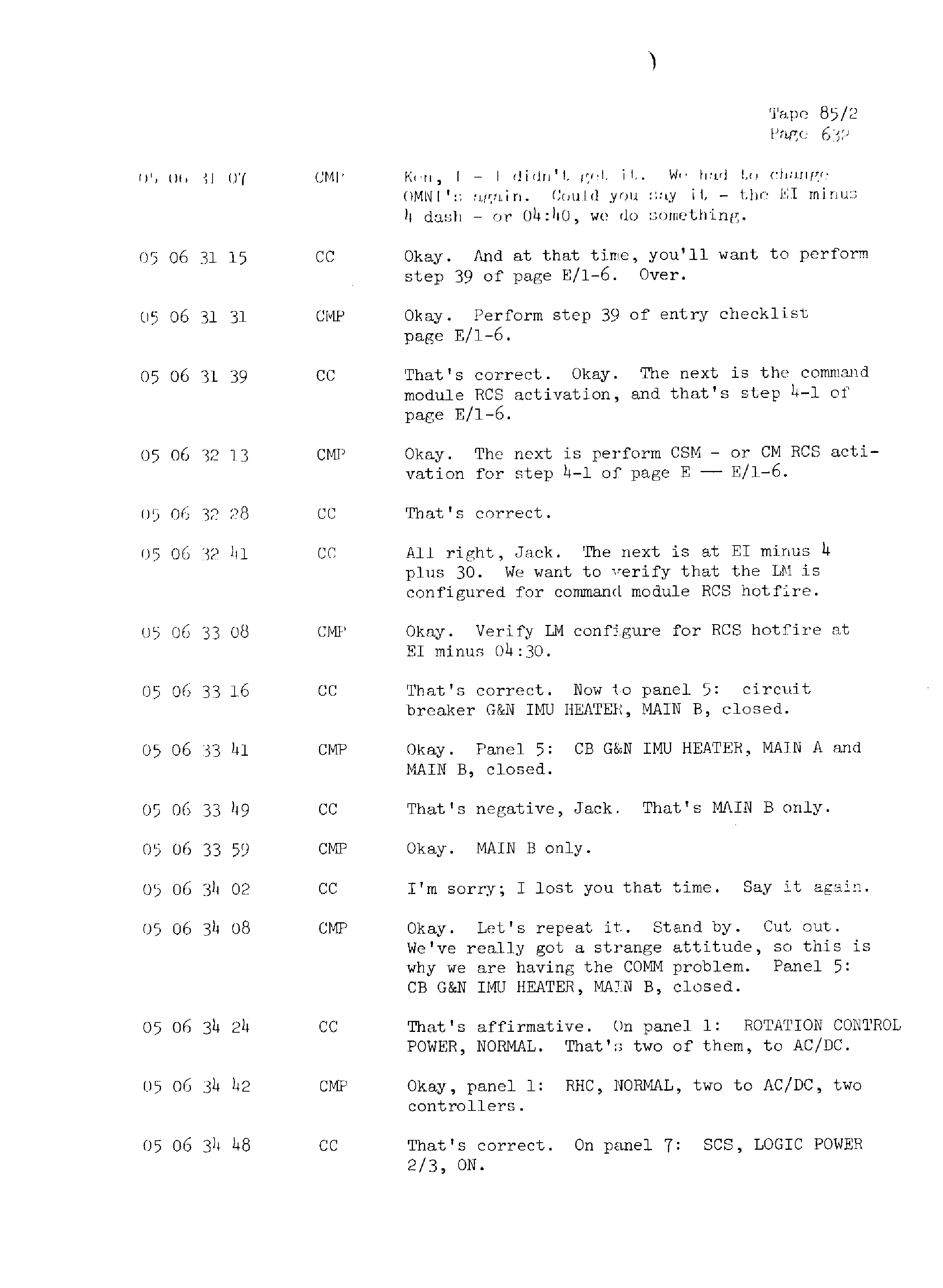 Page 639 of Apollo 13’s original transcript