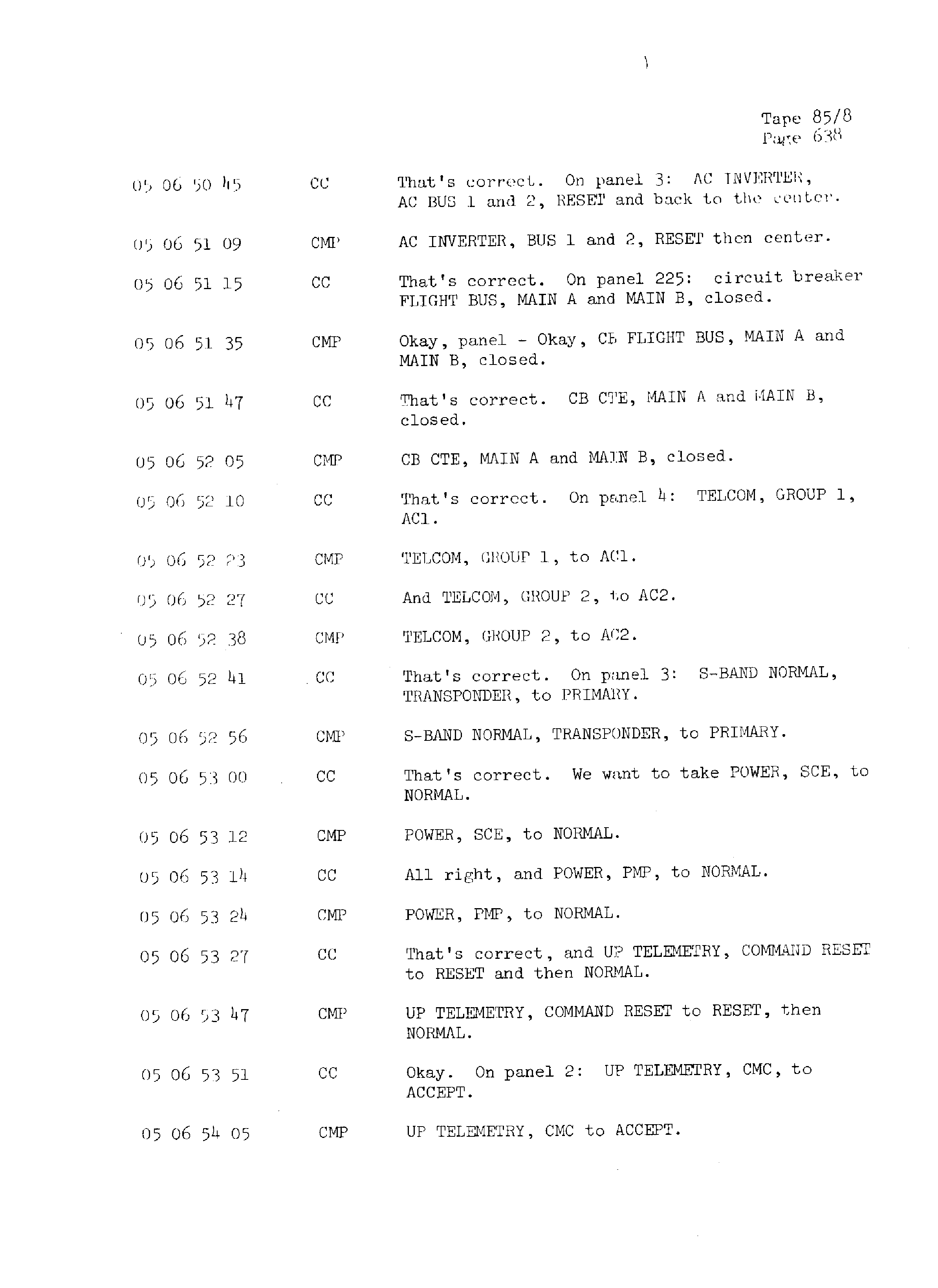 Page 645 of Apollo 13’s original transcript