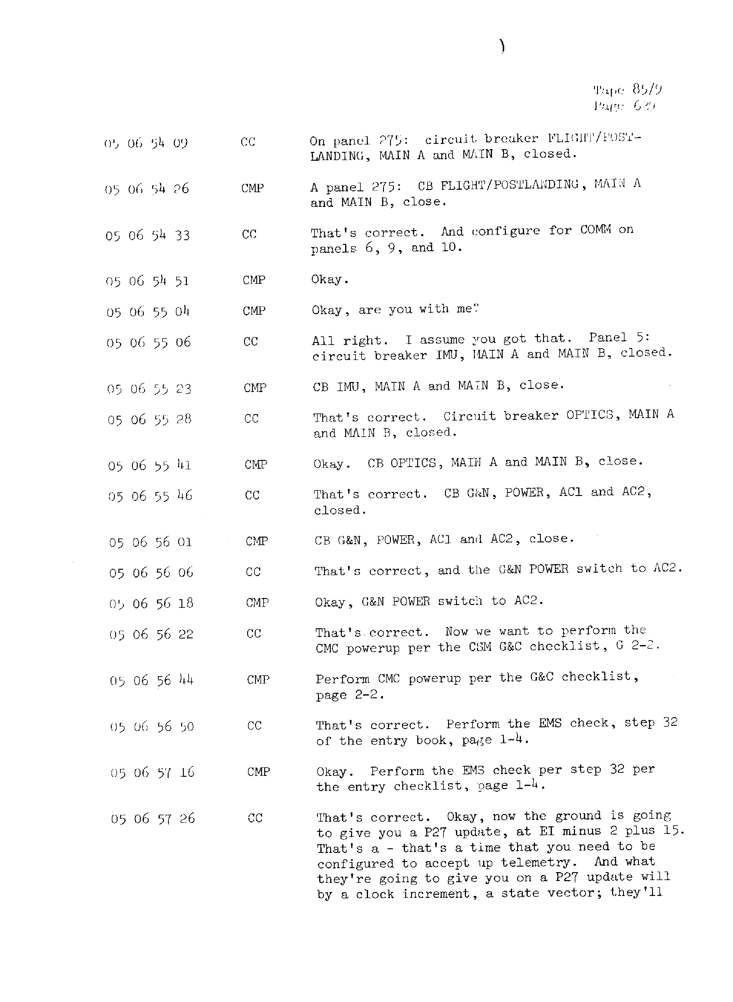 Page 646 of Apollo 13’s original transcript