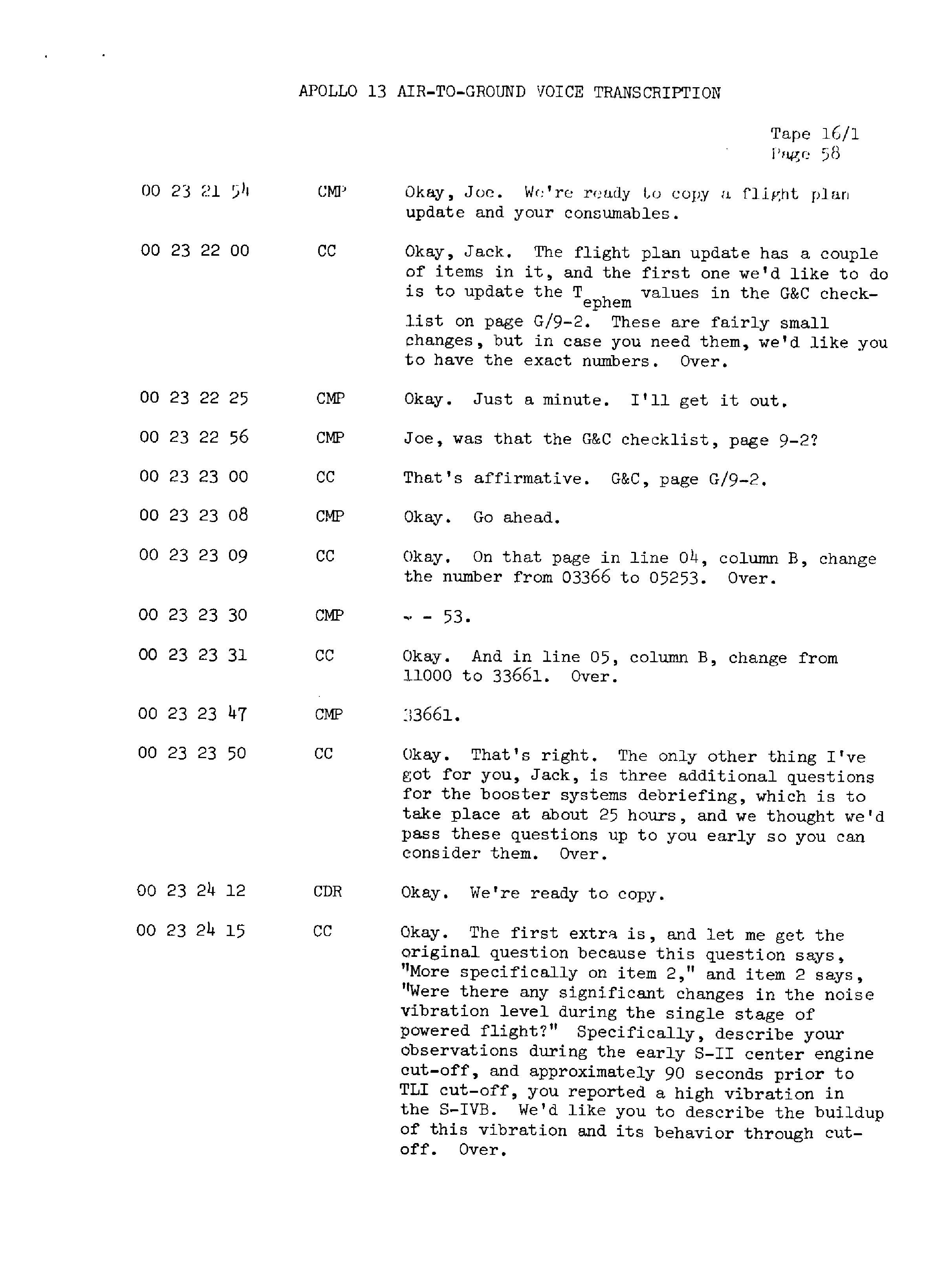 Page 65 of Apollo 13’s original transcript