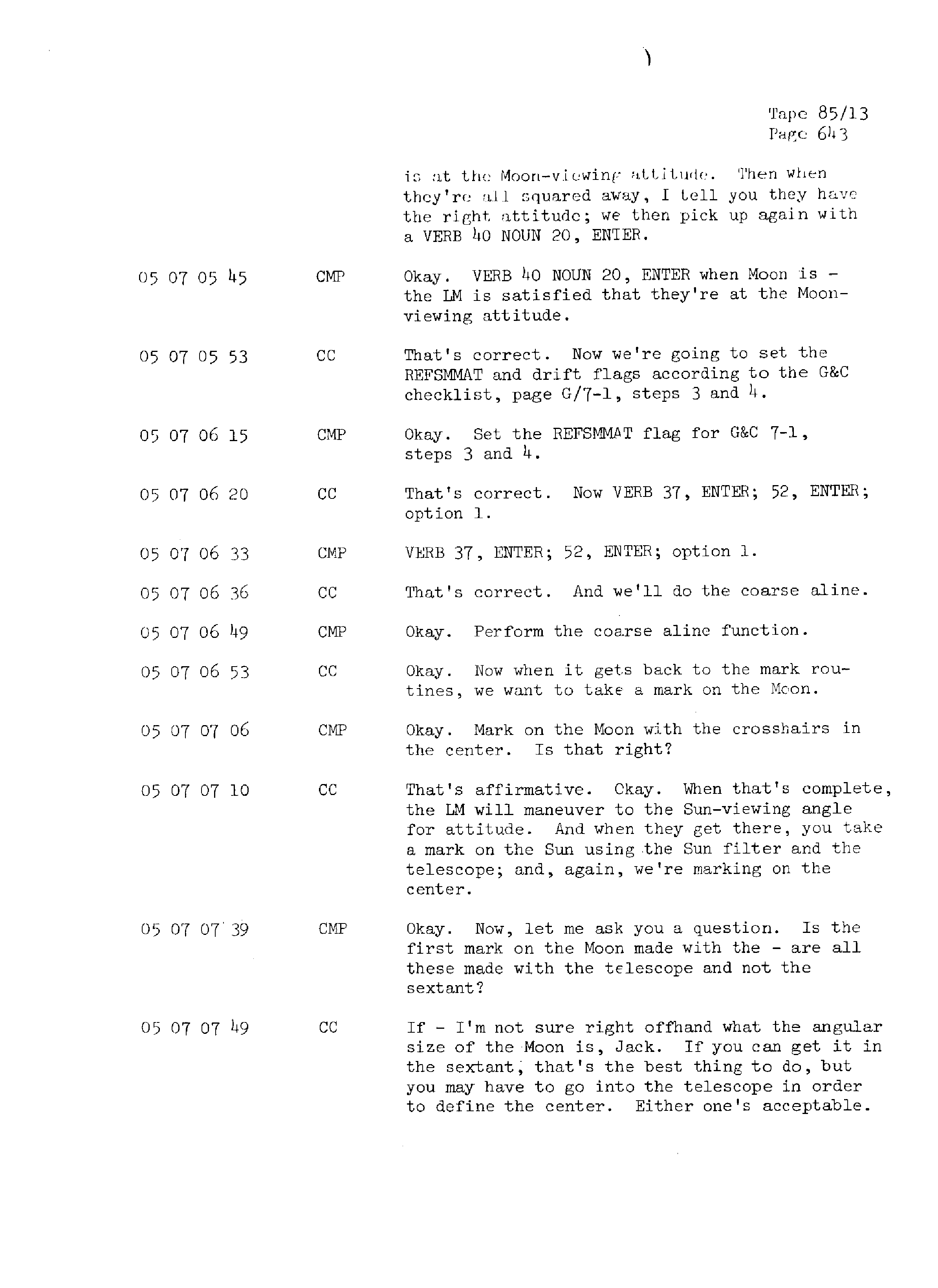Page 650 of Apollo 13’s original transcript