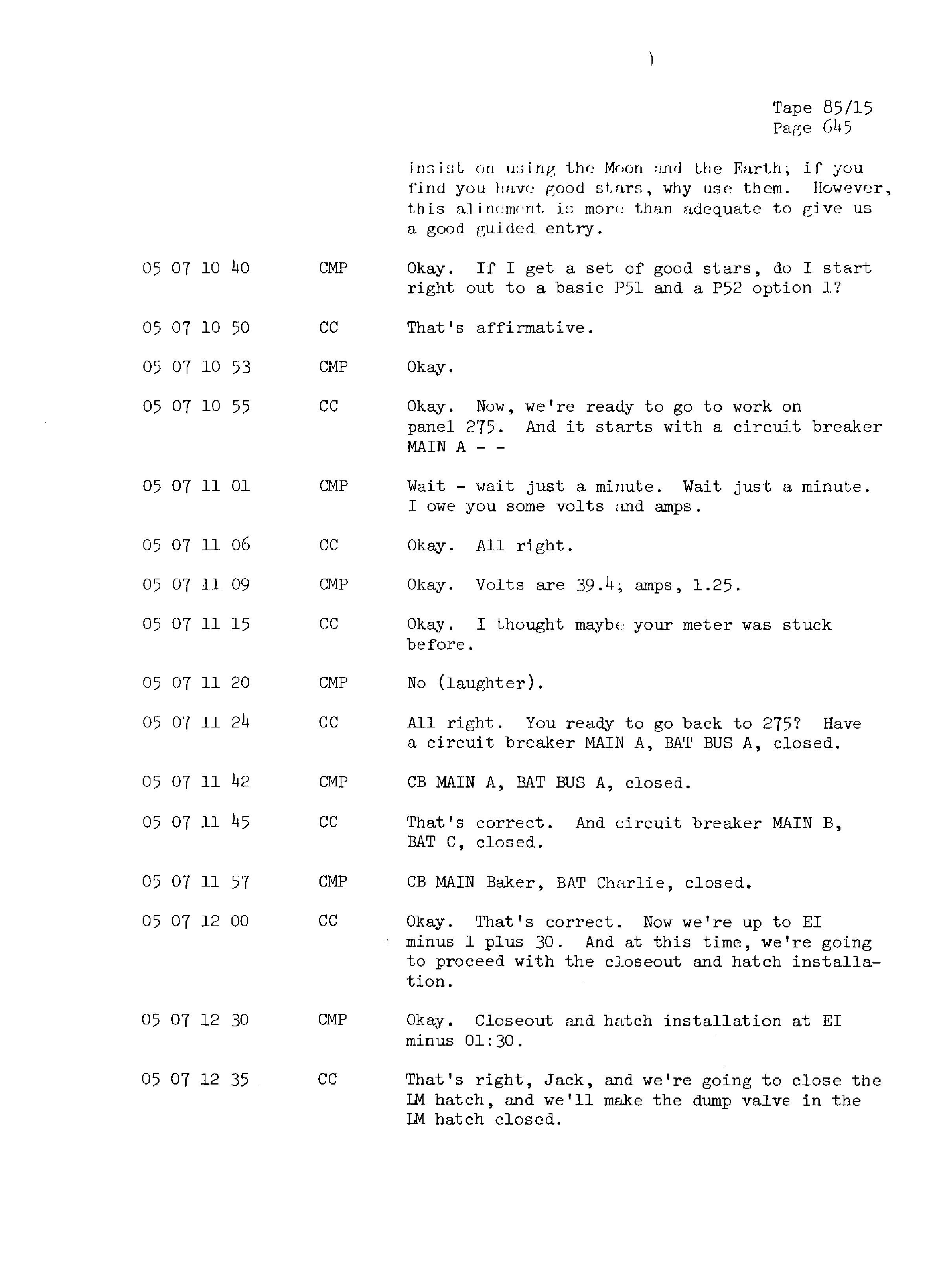 Page 652 of Apollo 13’s original transcript