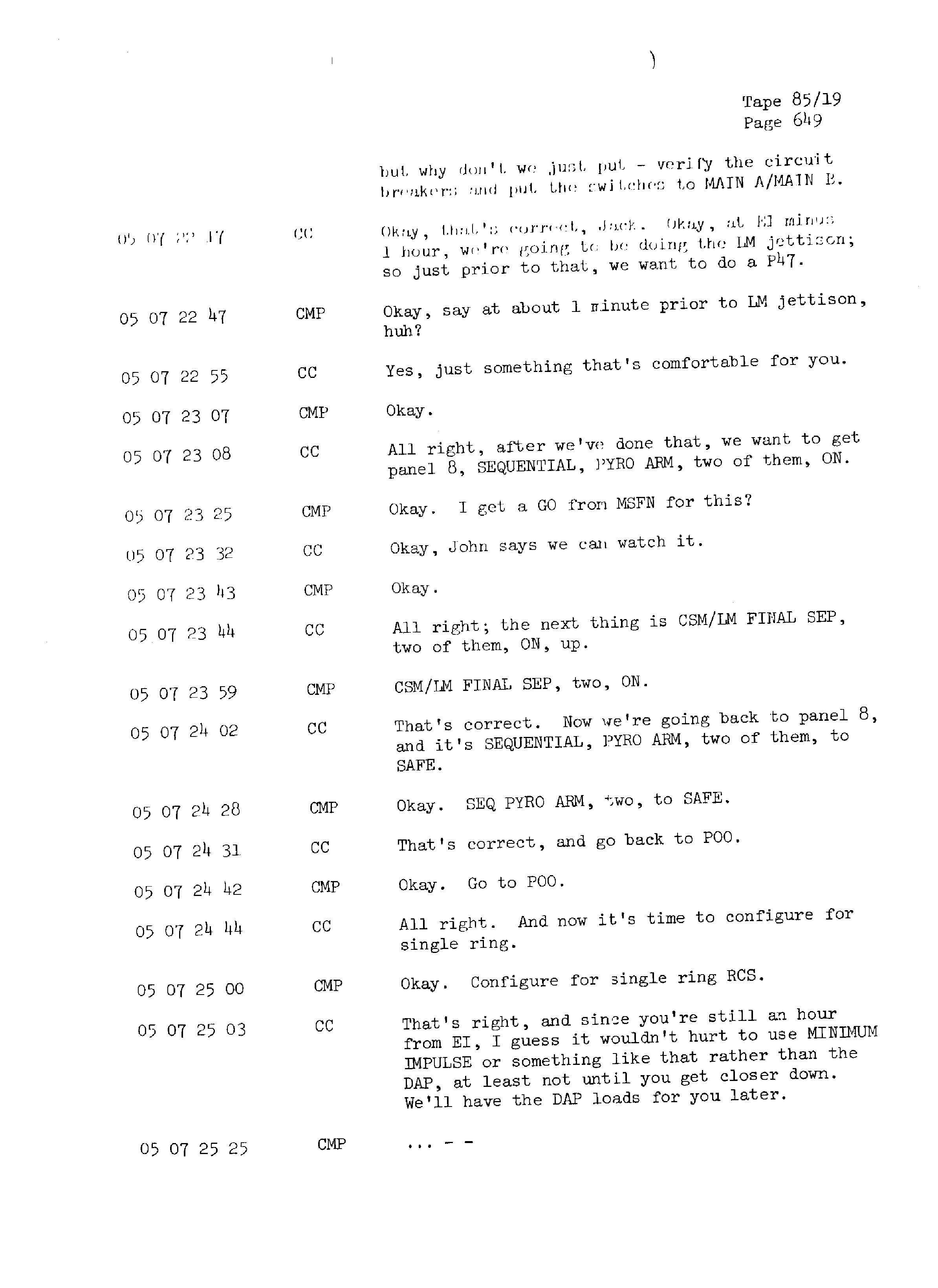 Page 656 of Apollo 13’s original transcript