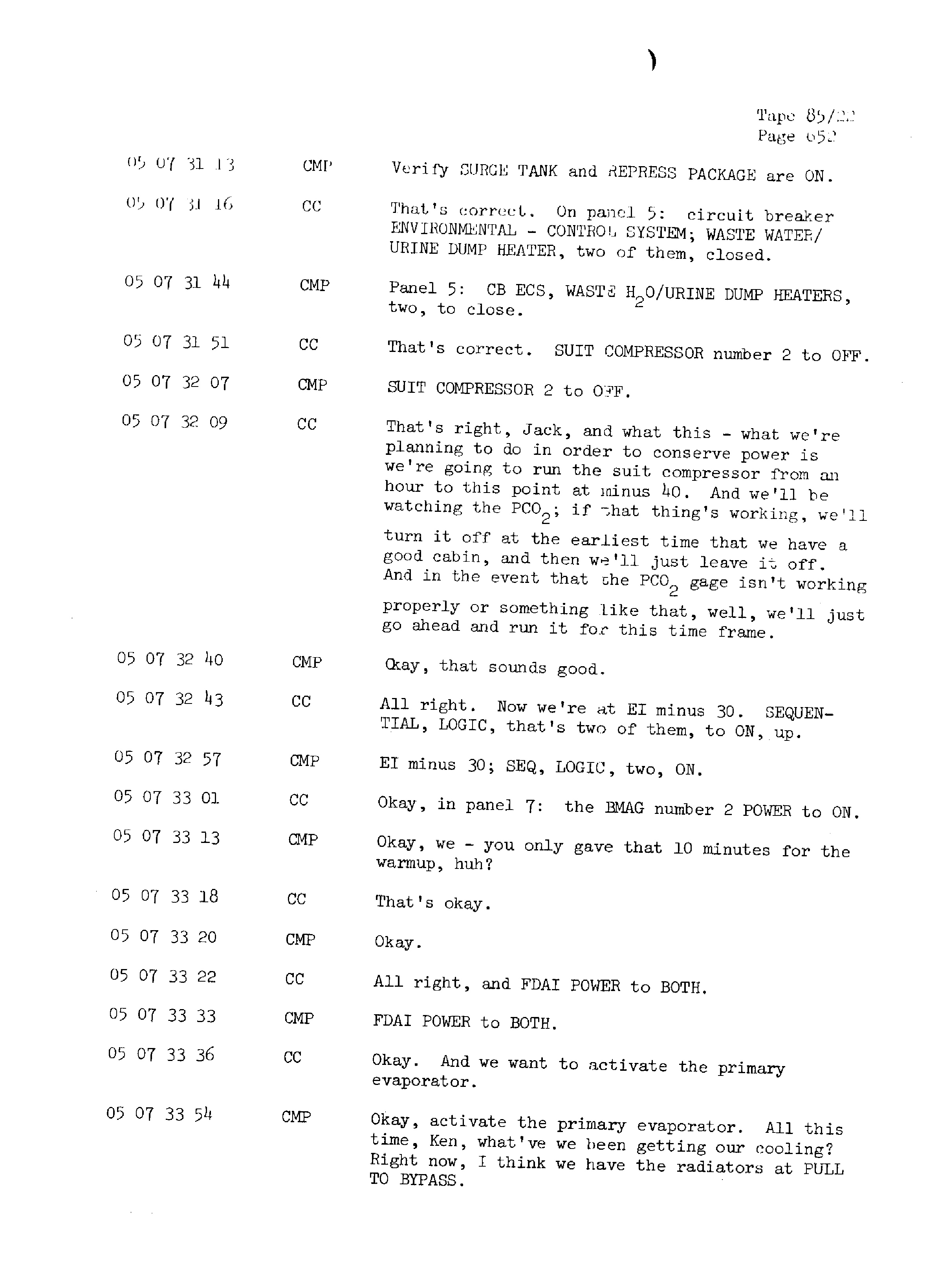 Page 659 of Apollo 13’s original transcript