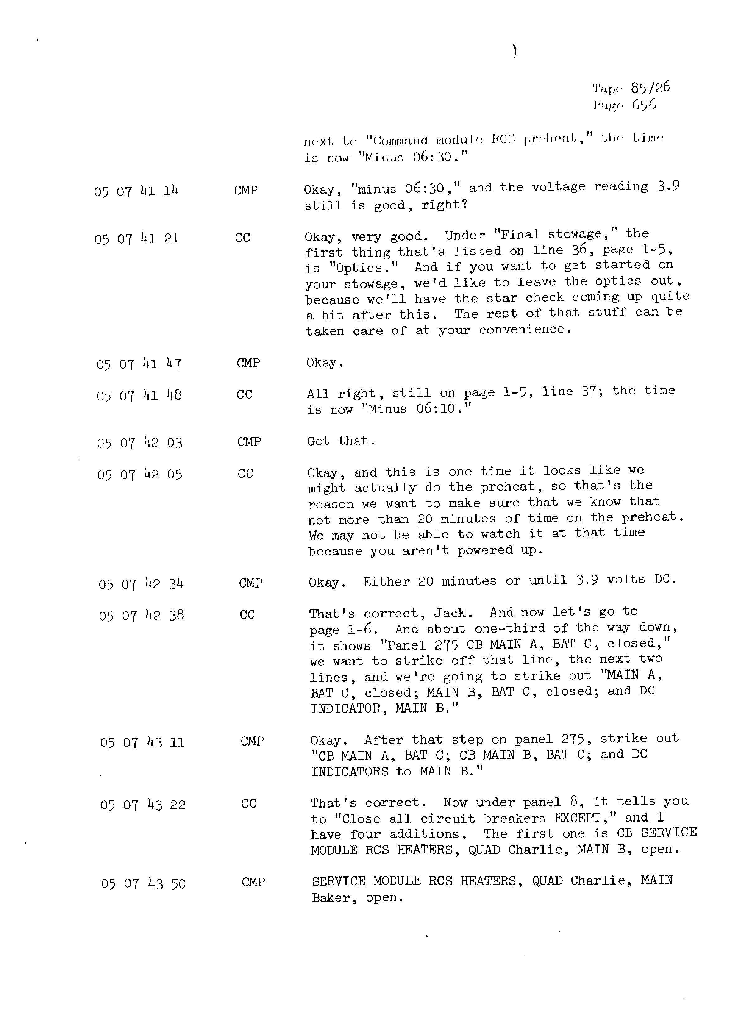 Page 663 of Apollo 13’s original transcript