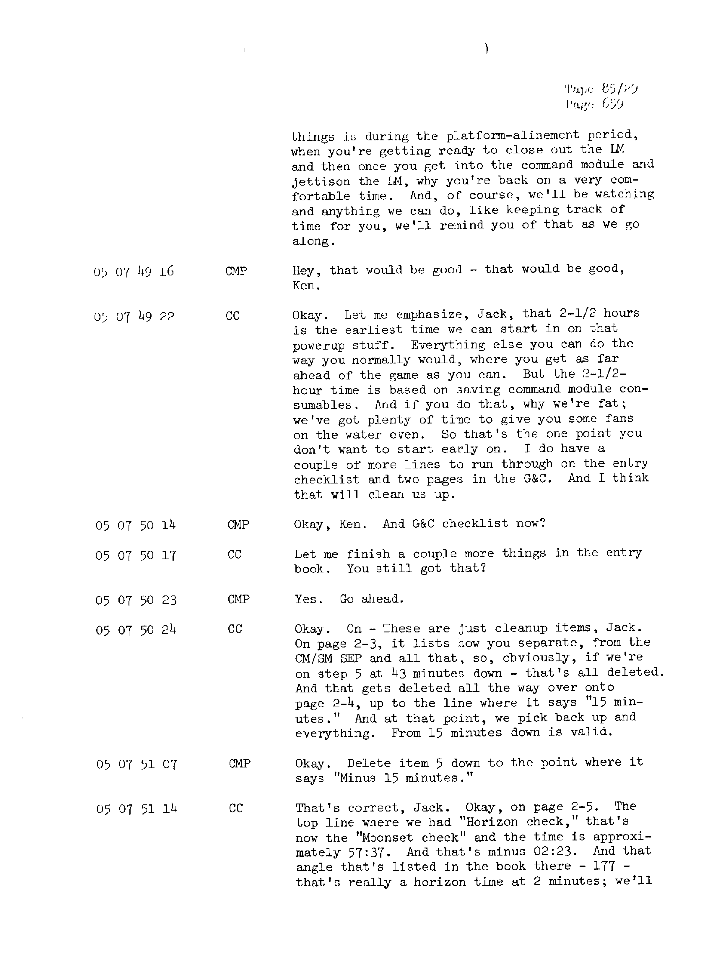 Page 666 of Apollo 13’s original transcript