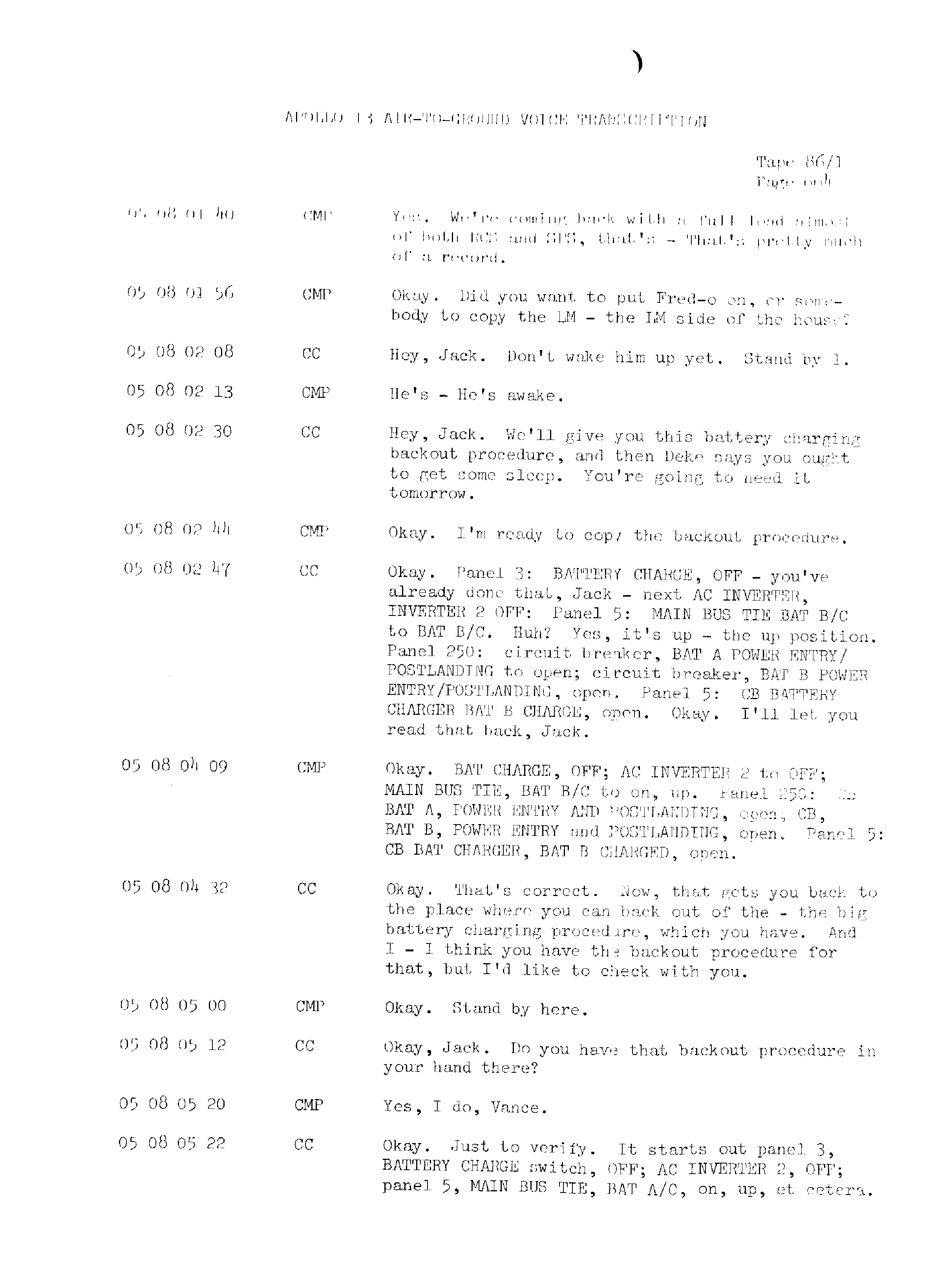 Page 671 of Apollo 13’s original transcript