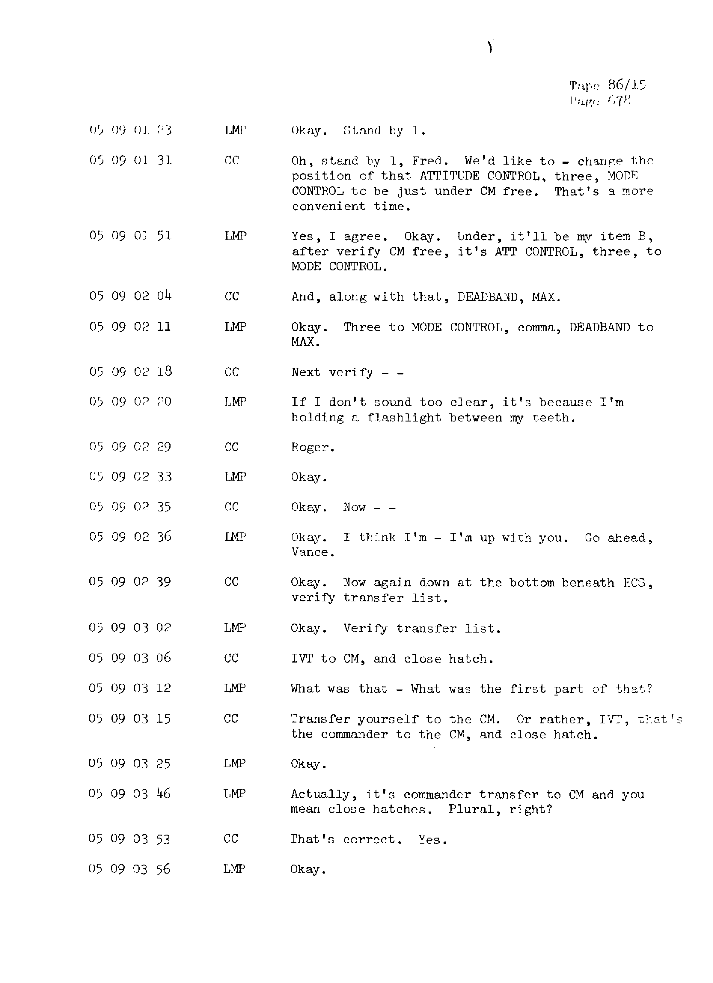 Page 685 of Apollo 13’s original transcript