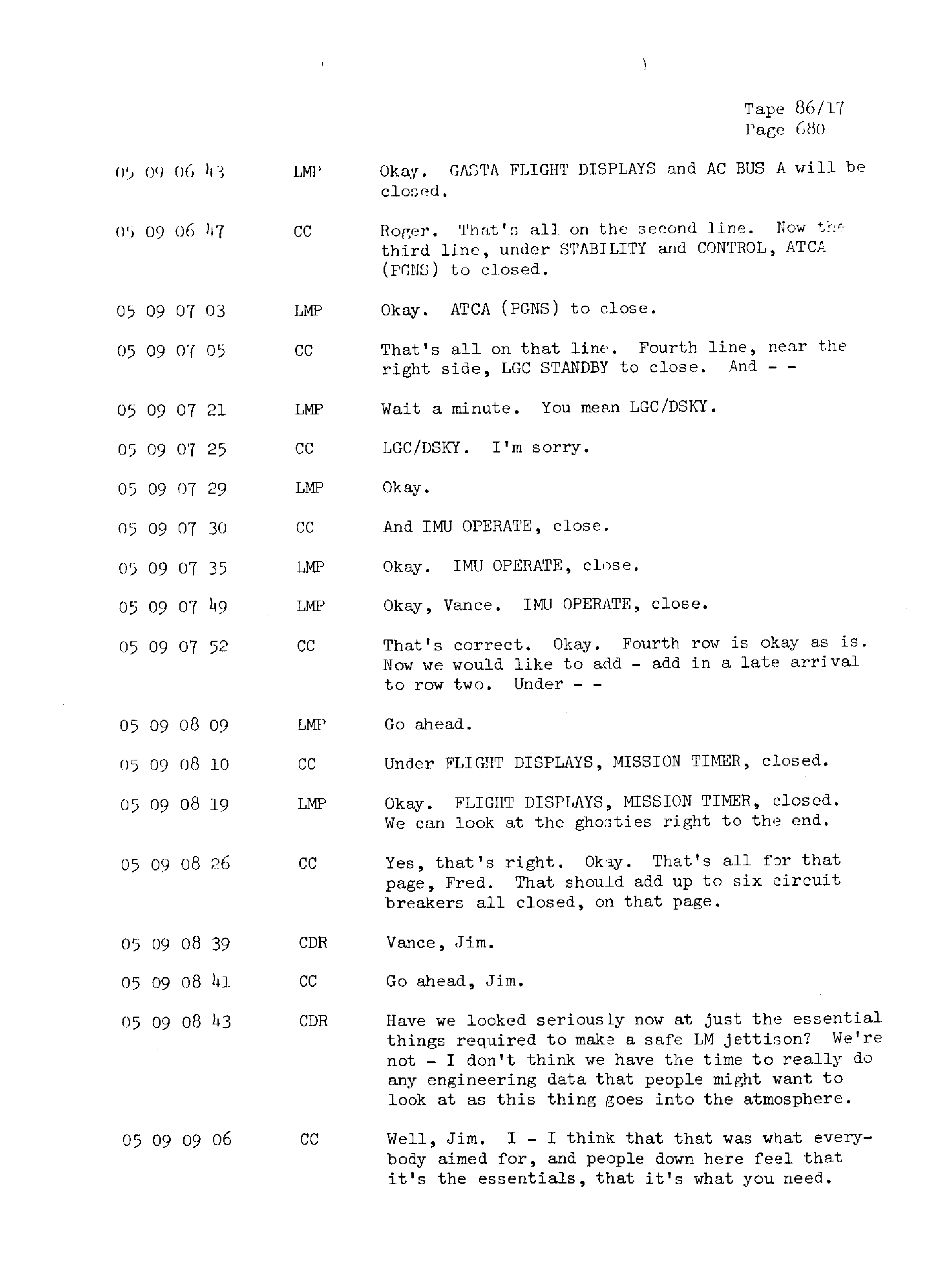 Page 687 of Apollo 13’s original transcript