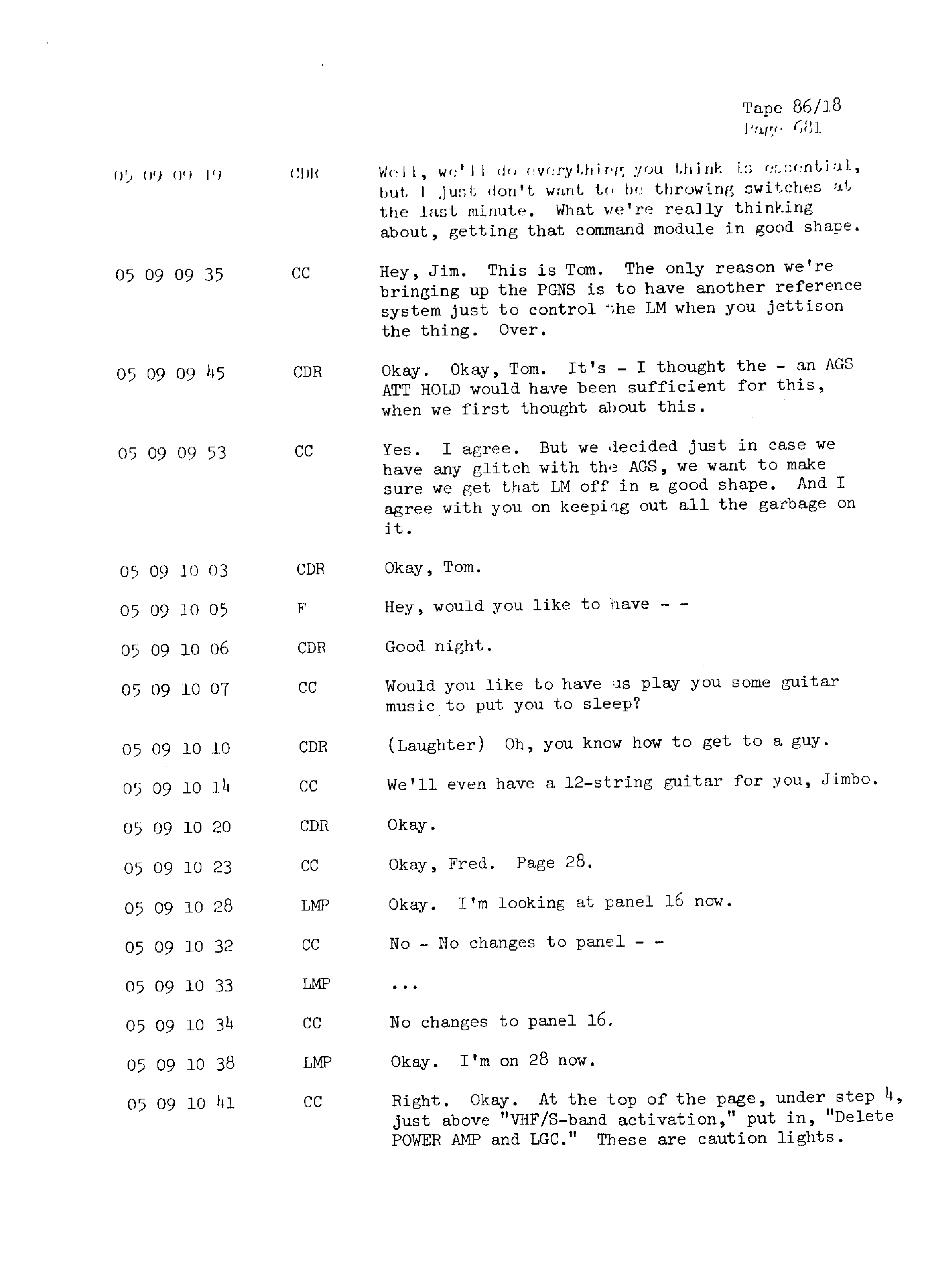 Page 688 of Apollo 13’s original transcript