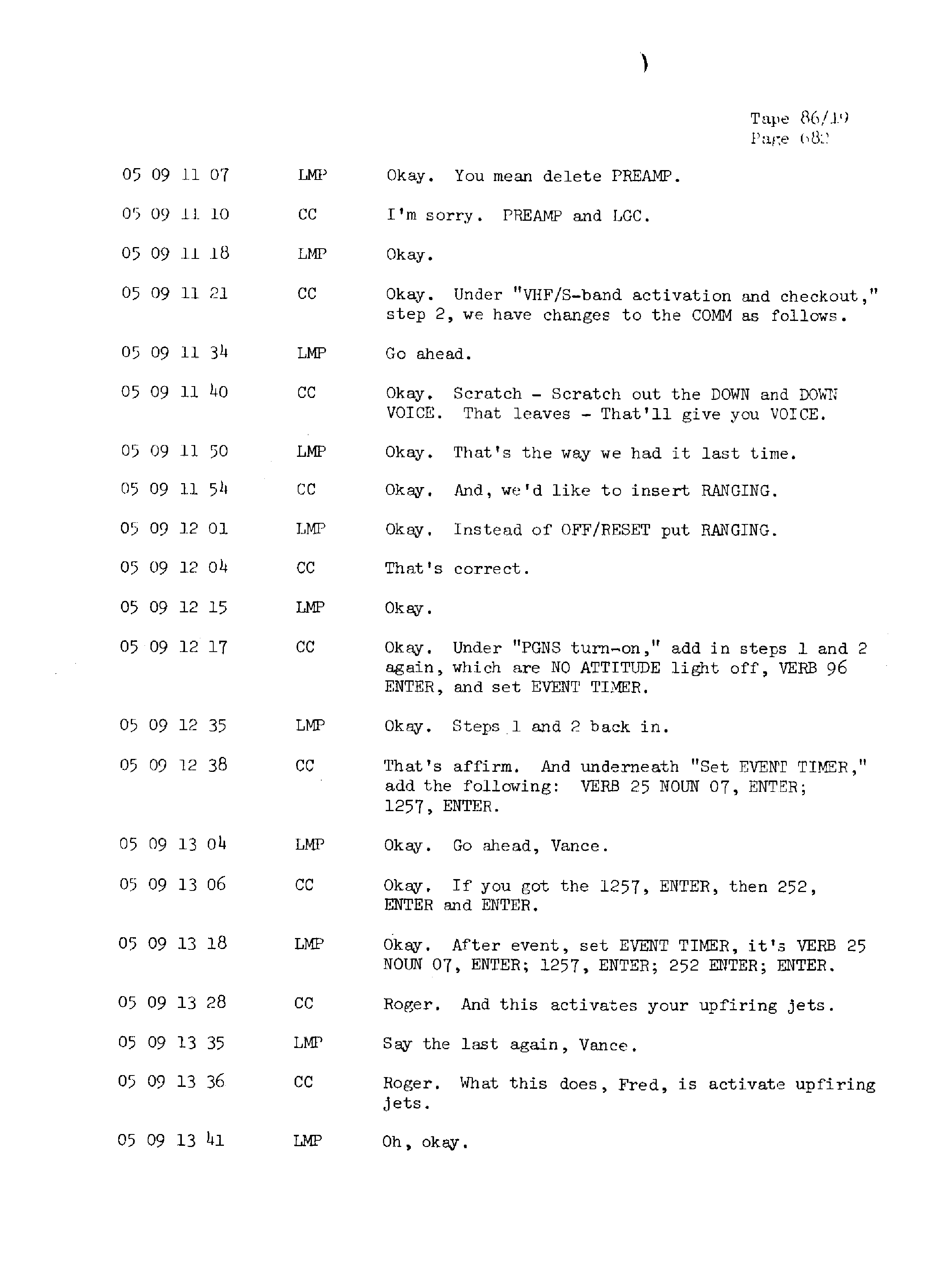 Page 689 of Apollo 13’s original transcript