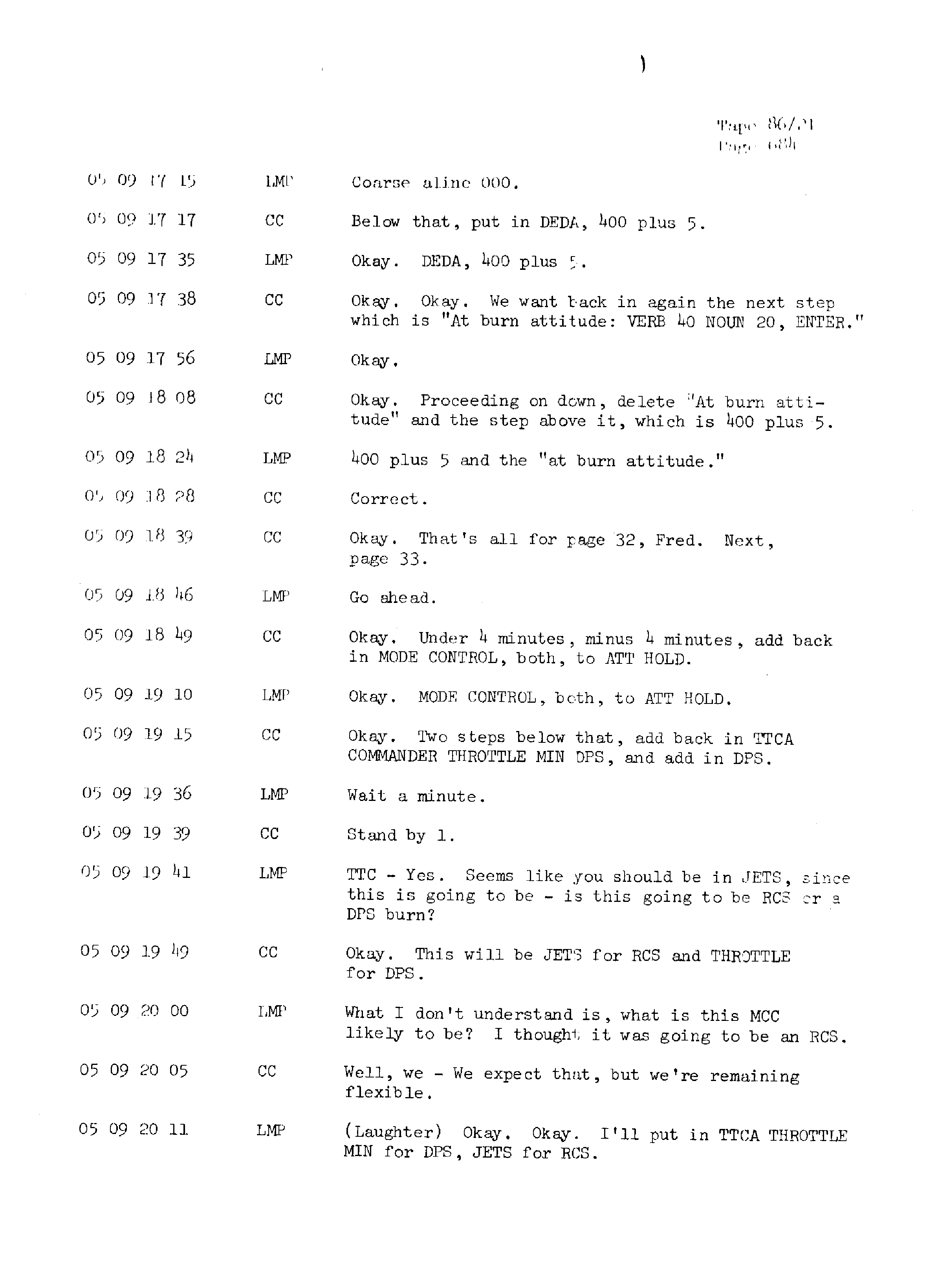Page 691 of Apollo 13’s original transcript