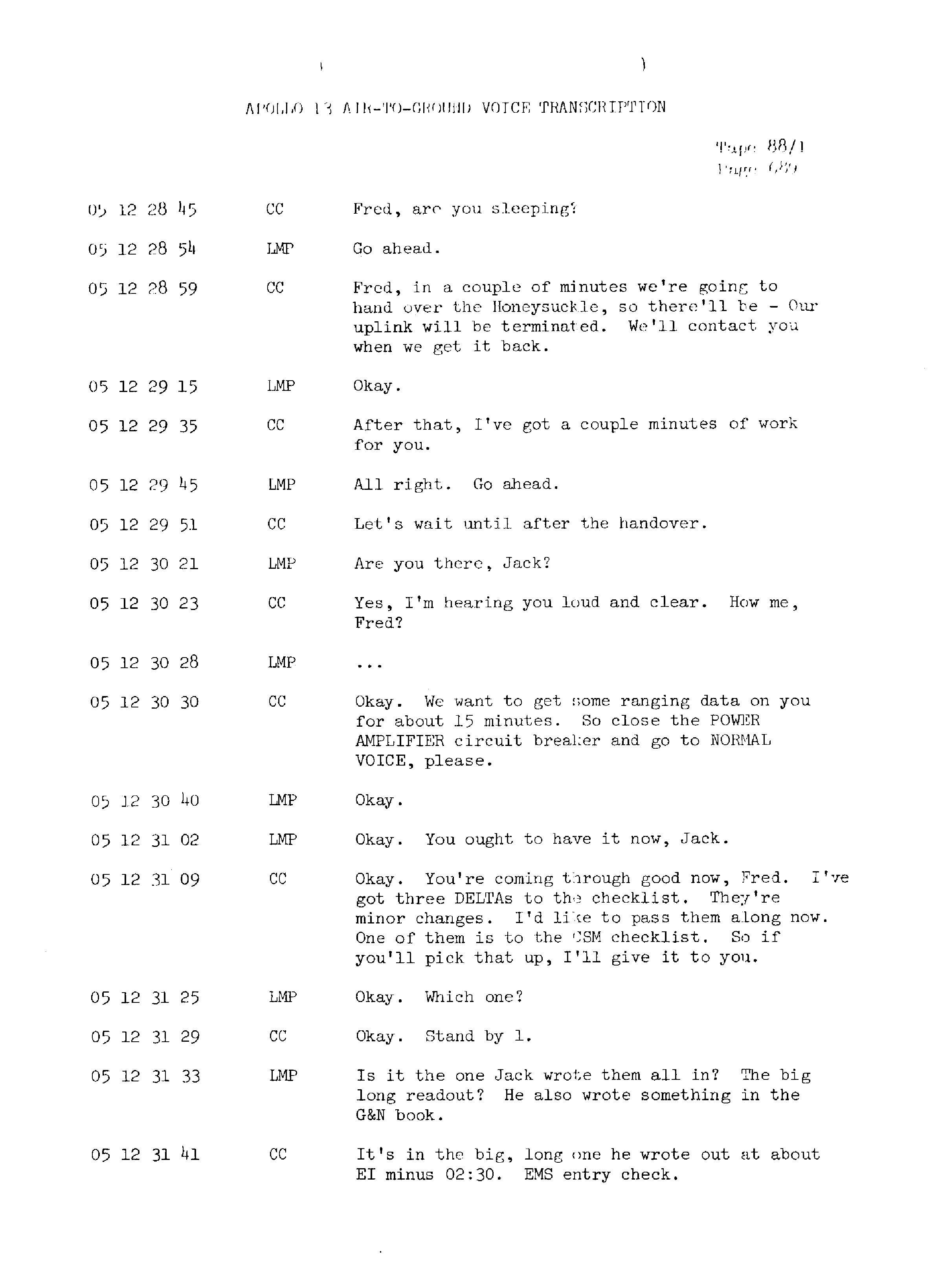 Page 696 of Apollo 13’s original transcript