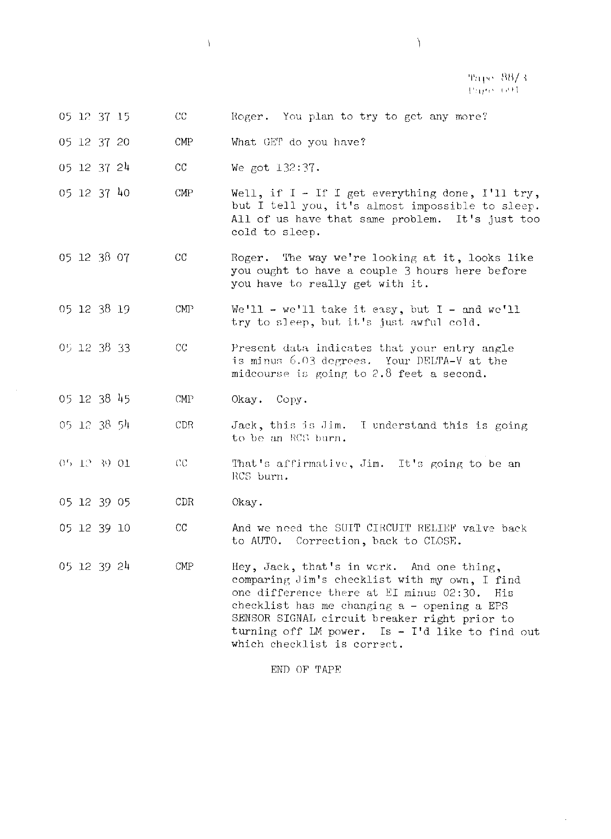 Page 698 of Apollo 13’s original transcript