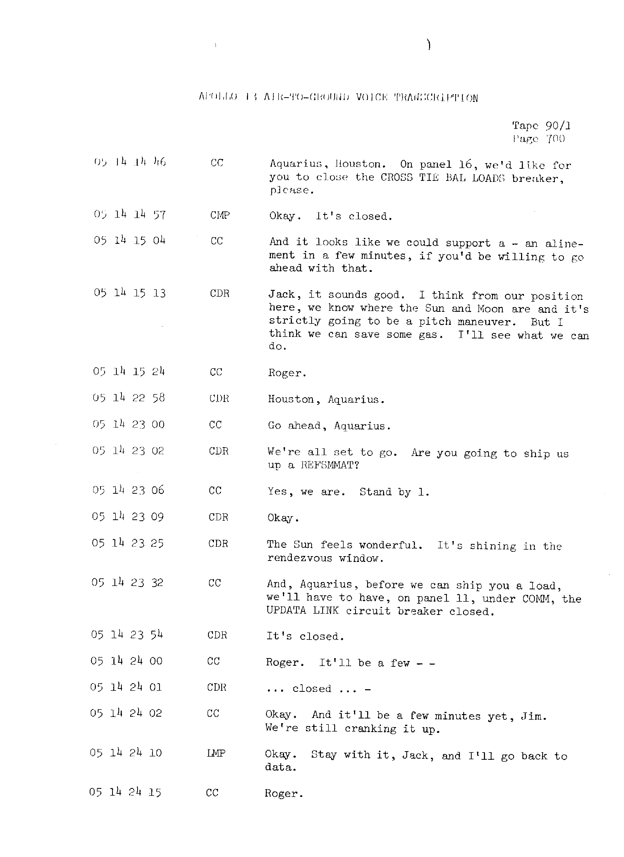 Page 707 of Apollo 13’s original transcript