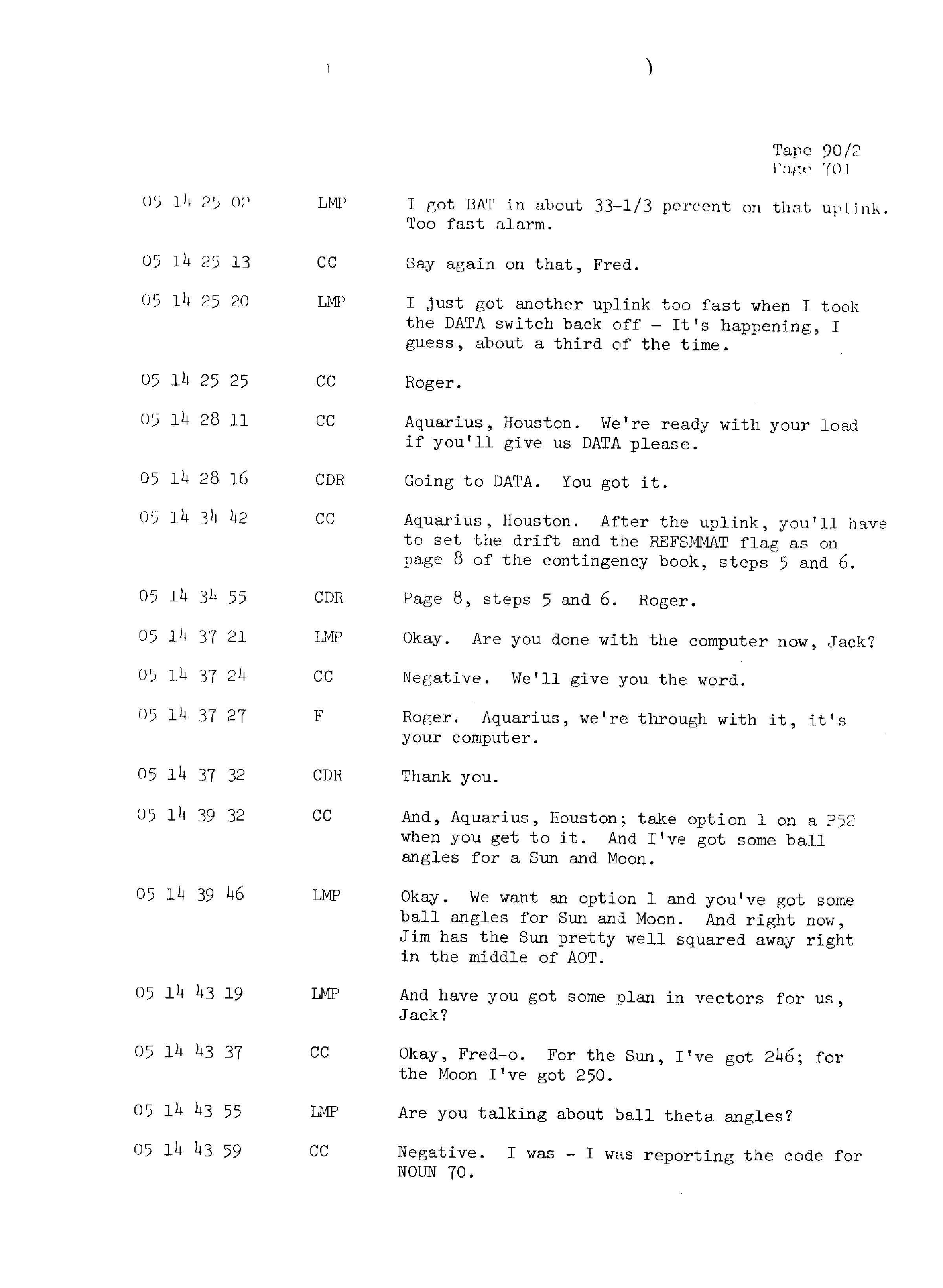 Page 708 of Apollo 13’s original transcript