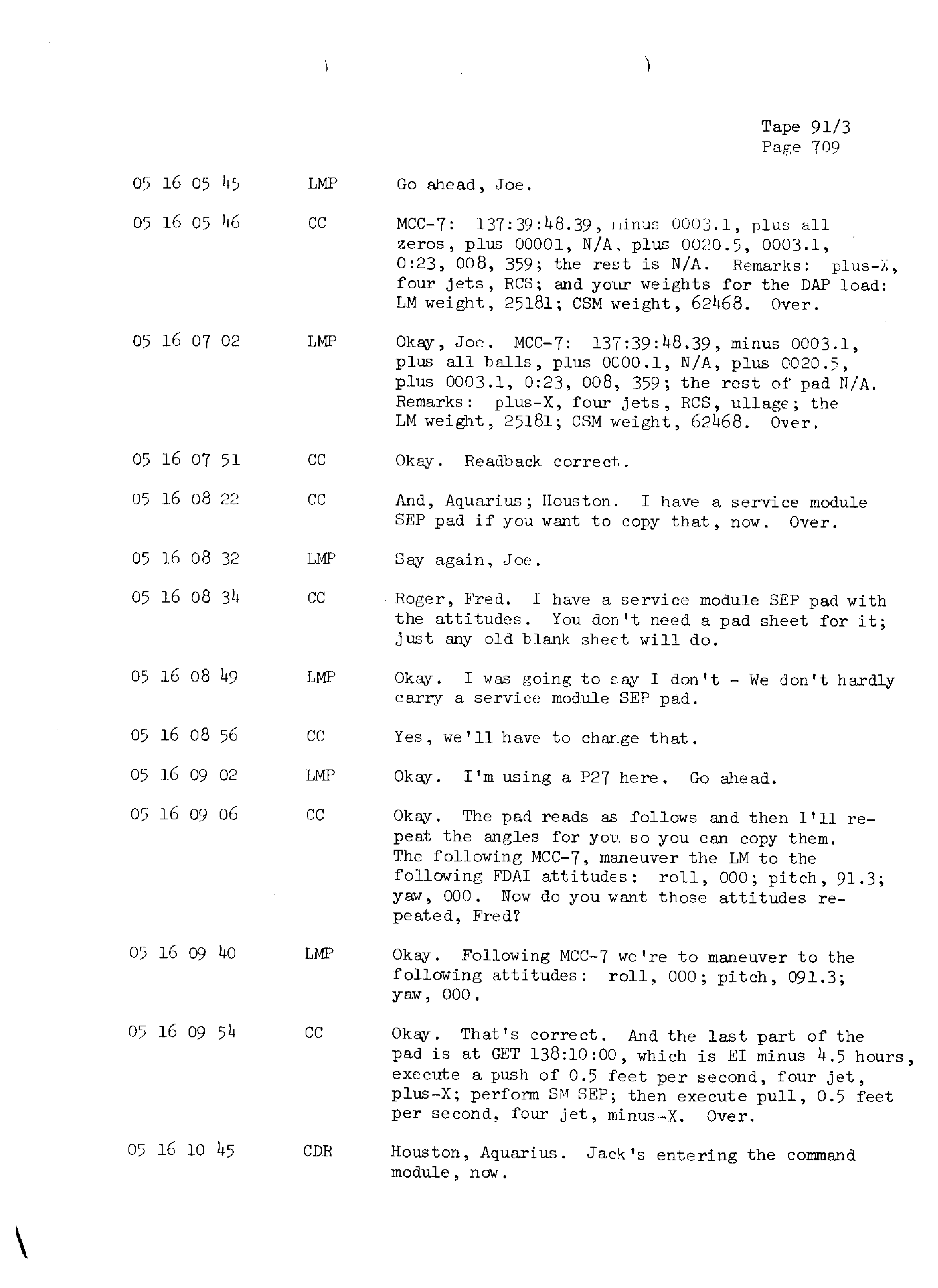 Page 716 of Apollo 13’s original transcript