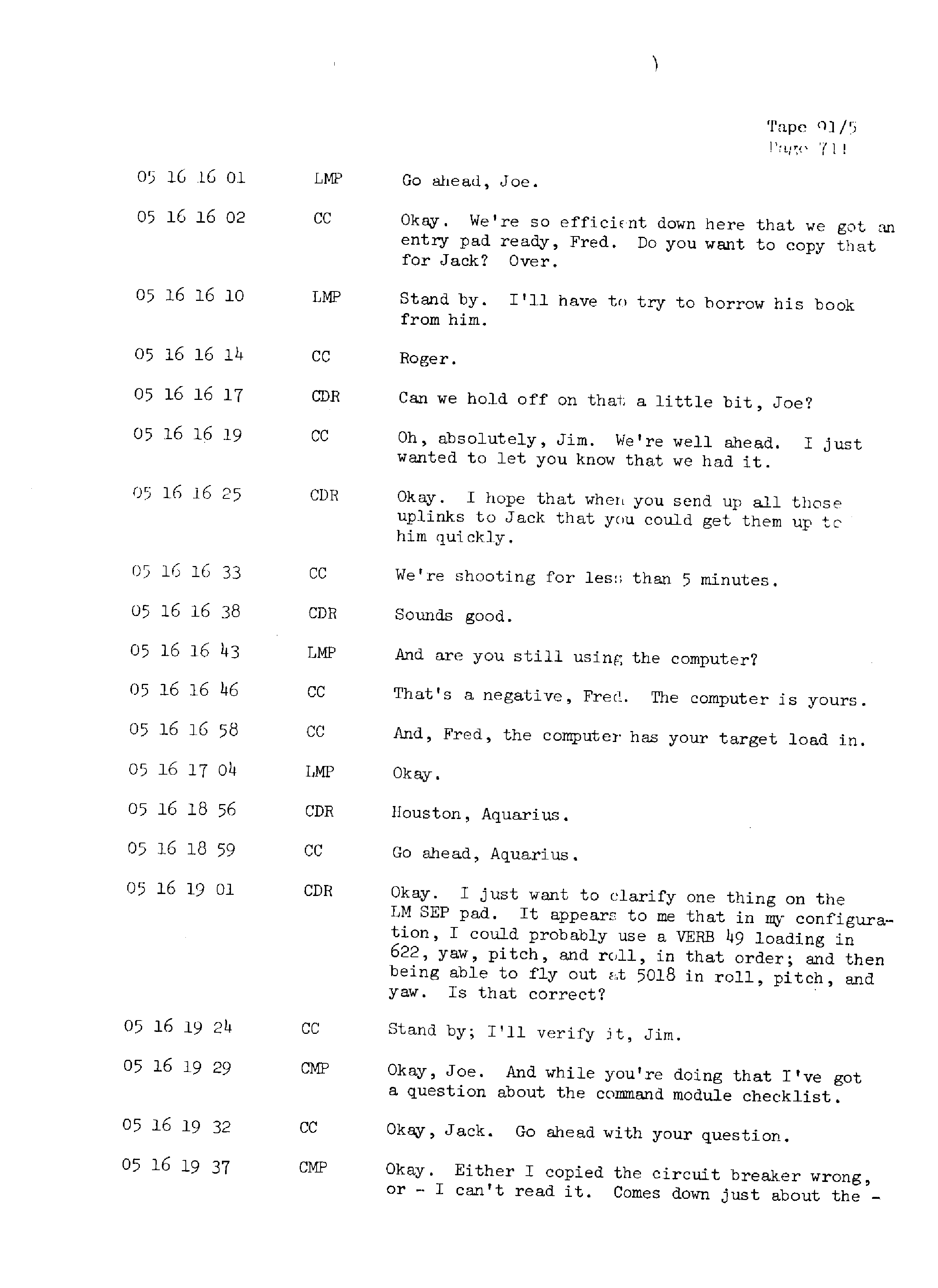 Page 718 of Apollo 13’s original transcript