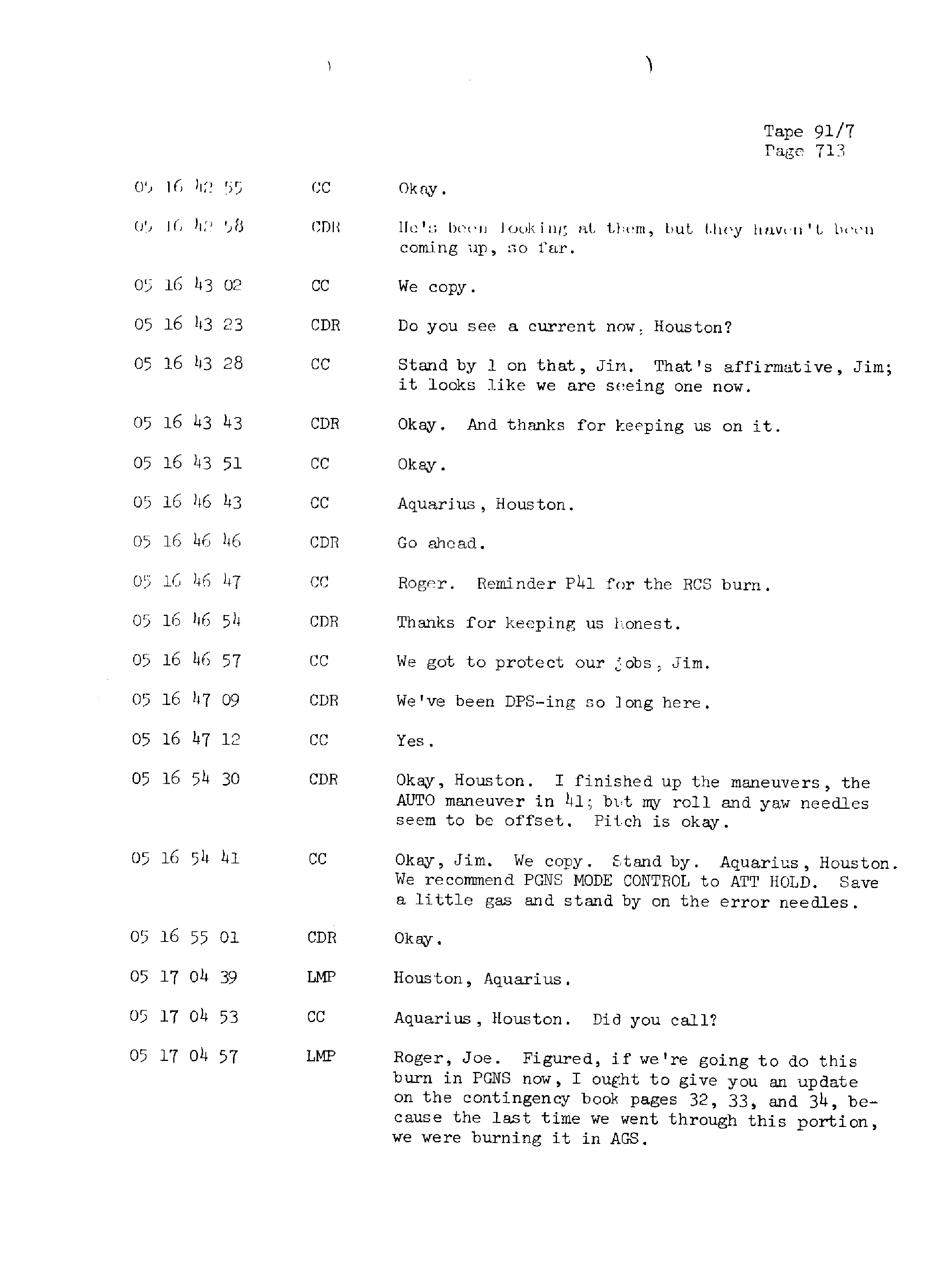 Page 720 of Apollo 13’s original transcript