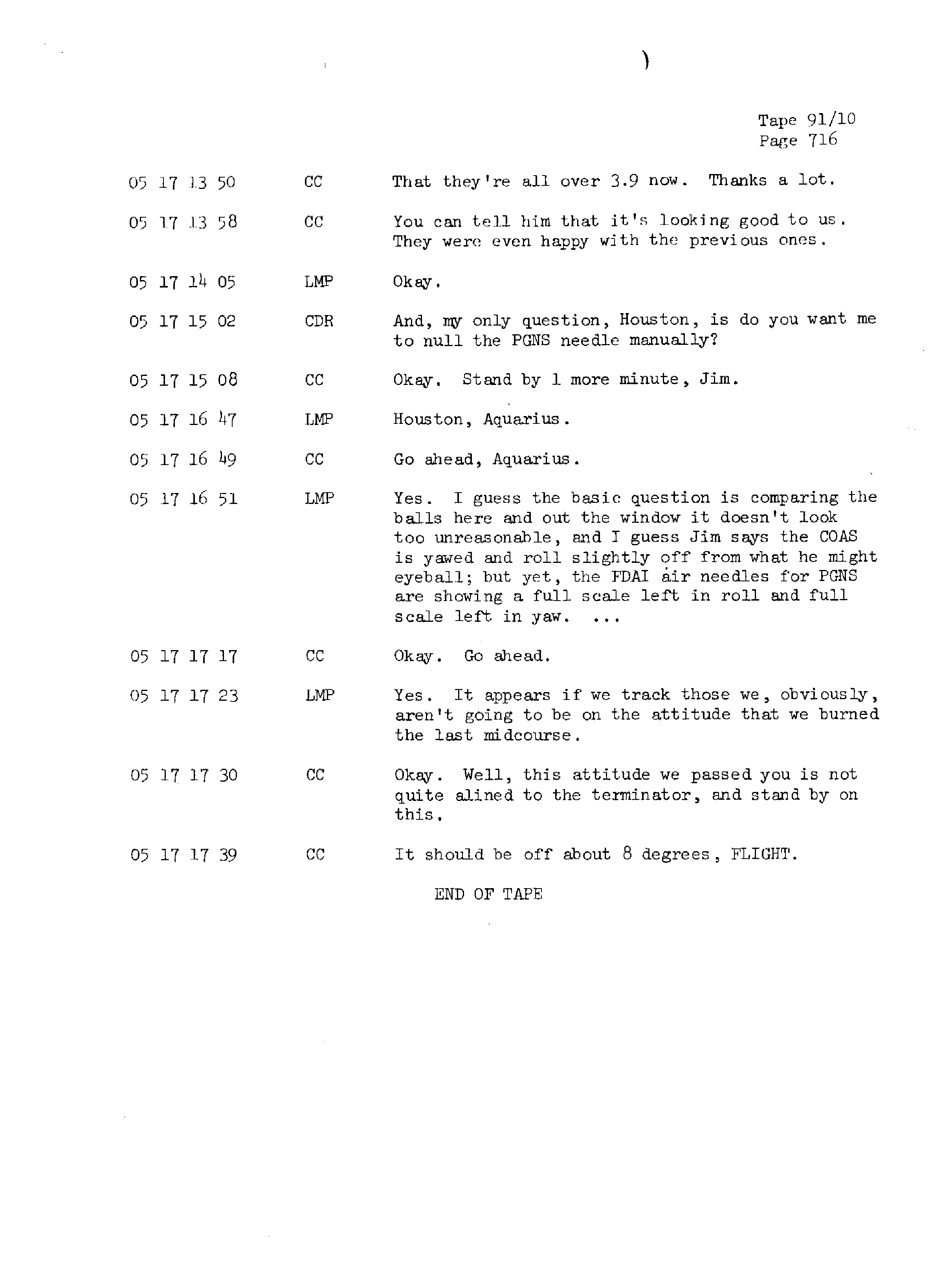 Page 723 of Apollo 13’s original transcript