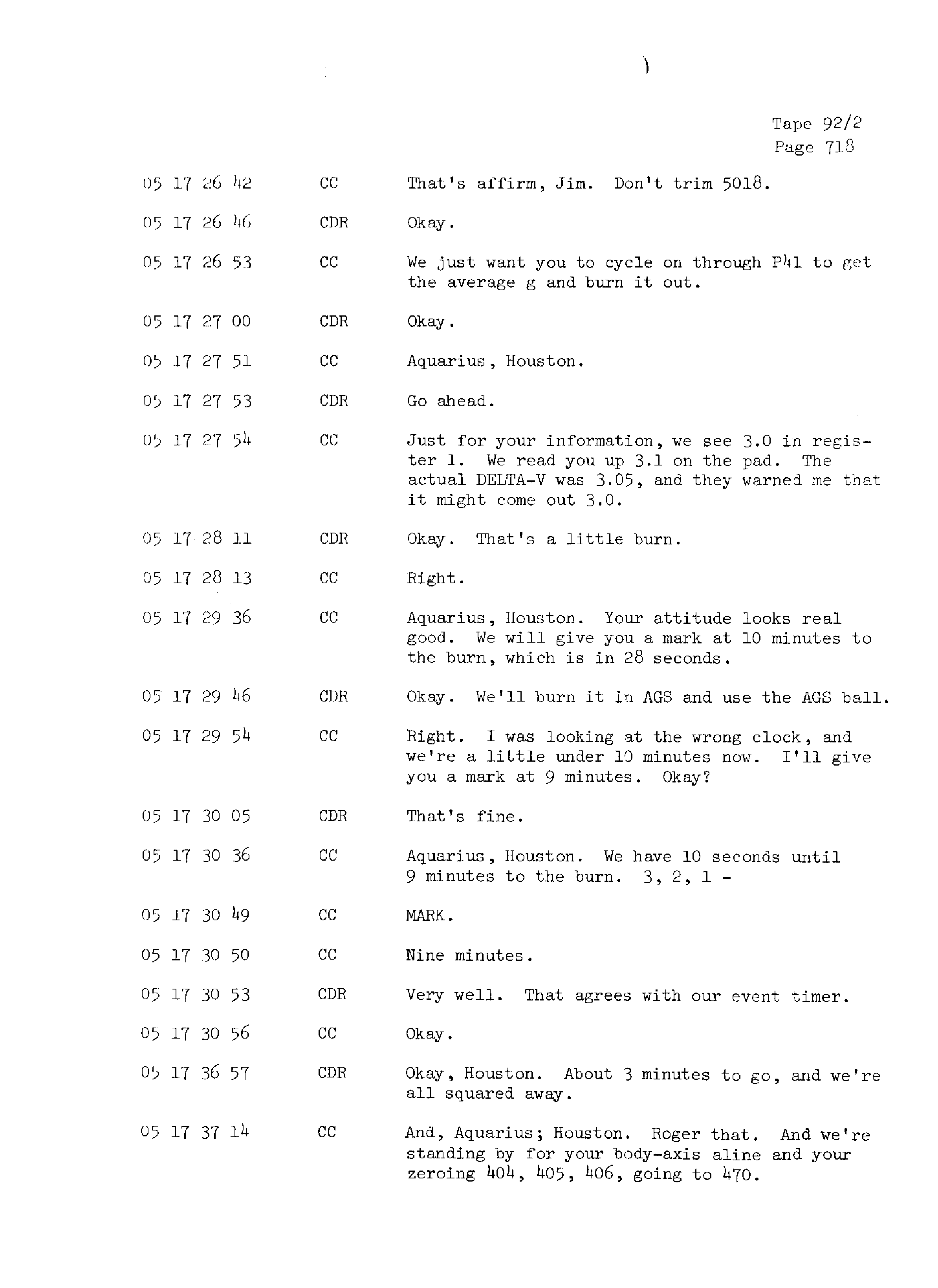 Page 725 of Apollo 13’s original transcript