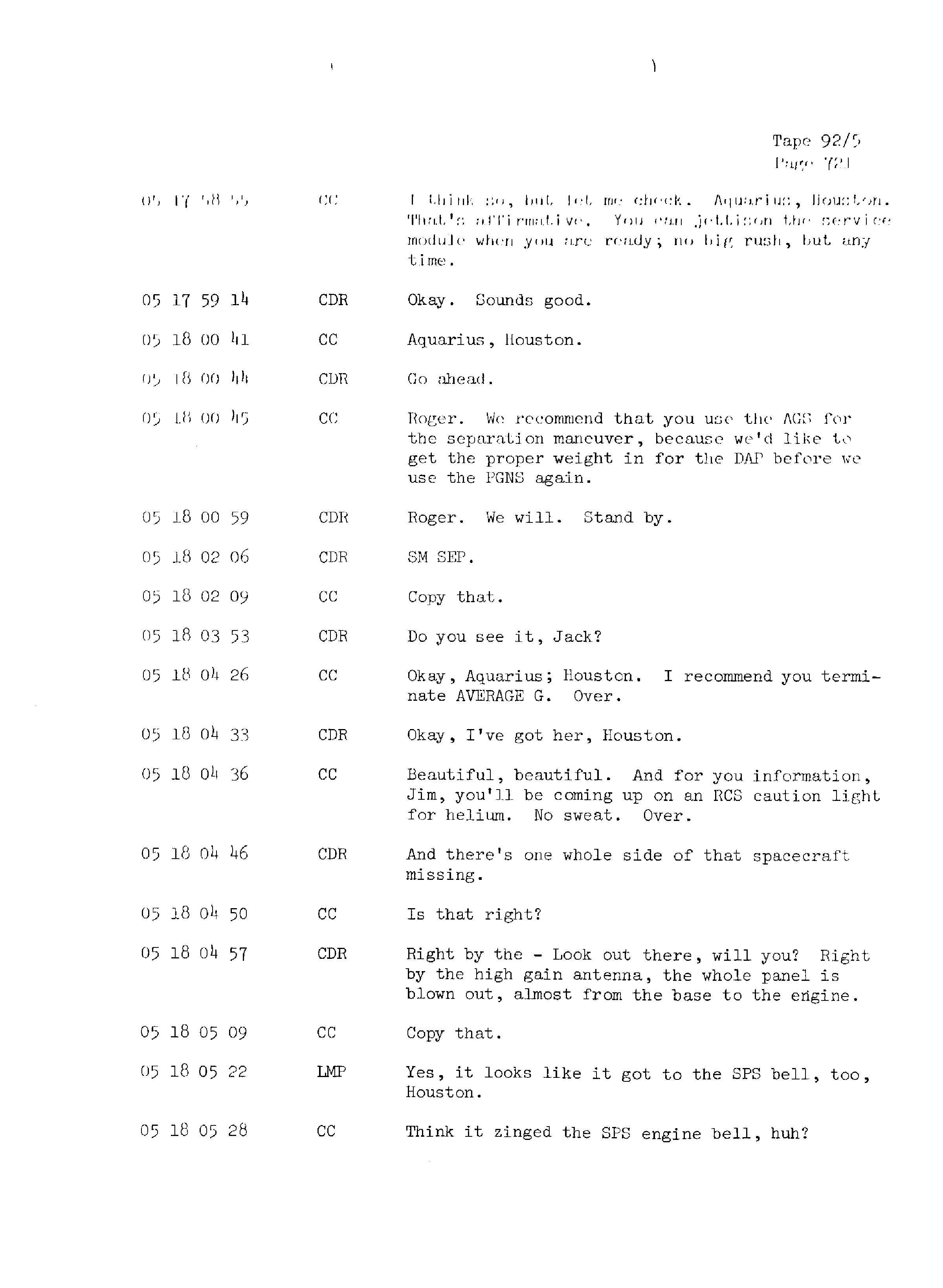 Page 728 of Apollo 13’s original transcript