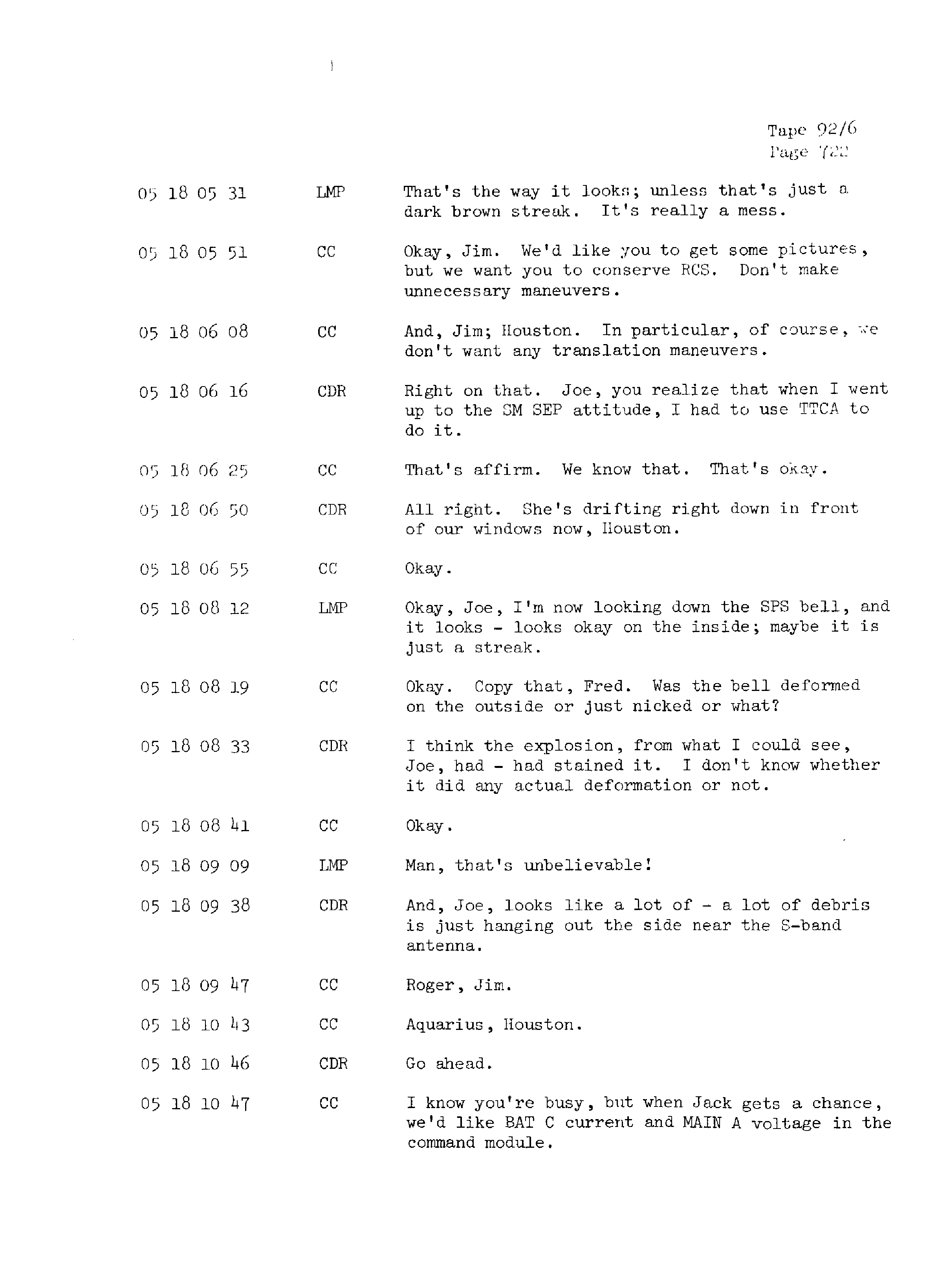 Page 729 of Apollo 13’s original transcript