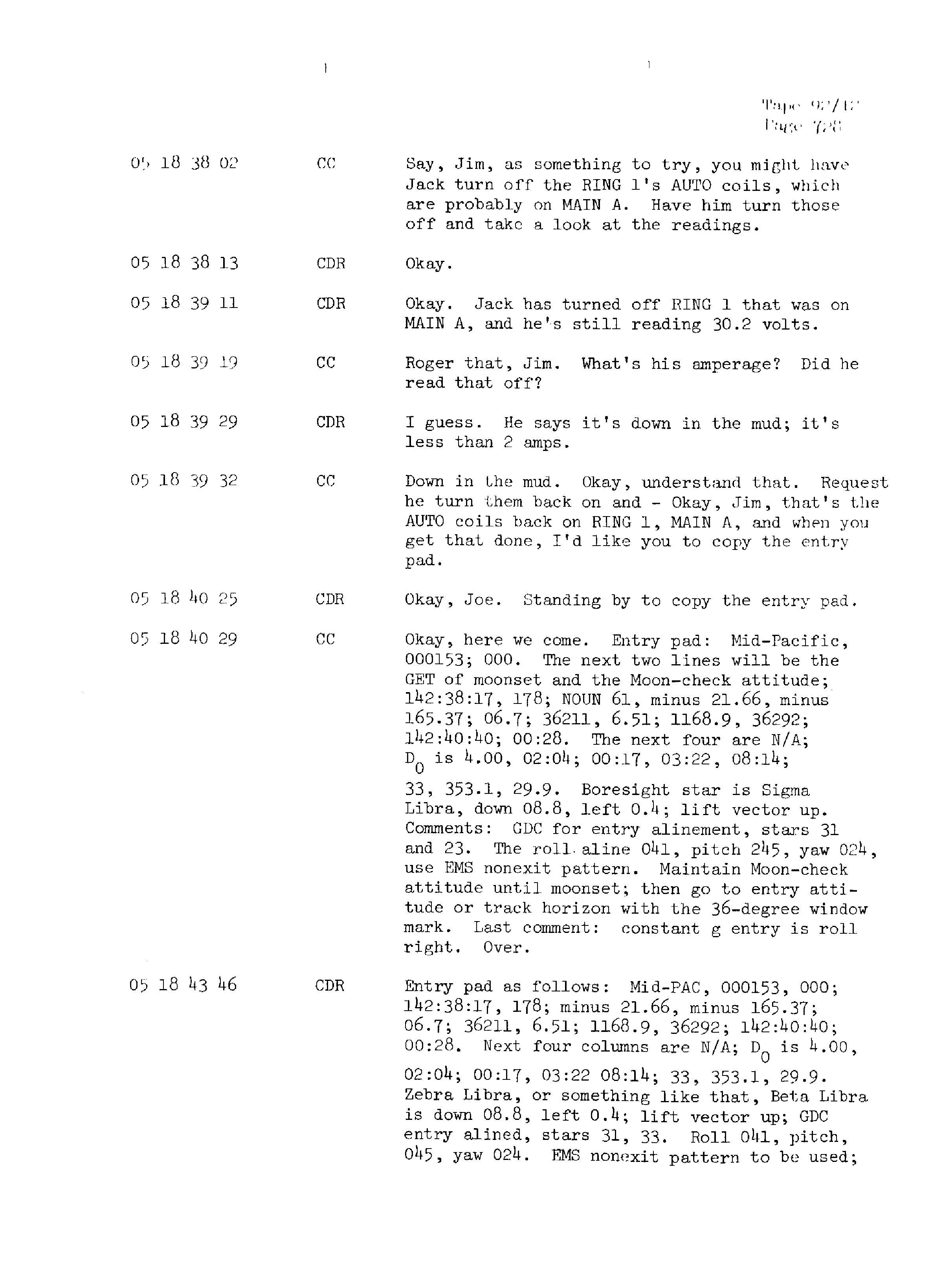 Page 735 of Apollo 13’s original transcript