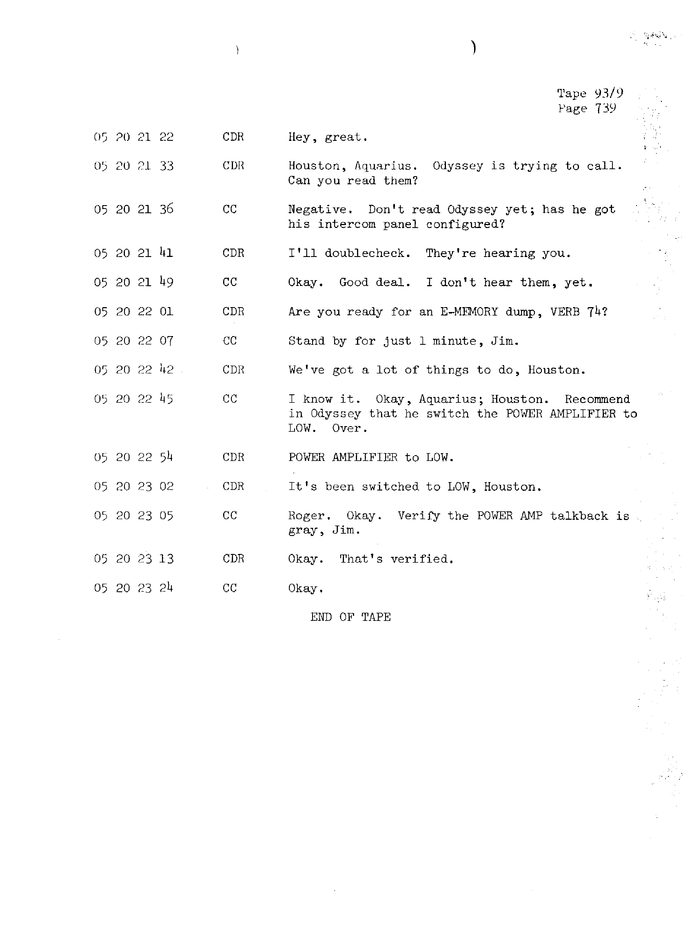 Page 746 of Apollo 13’s original transcript