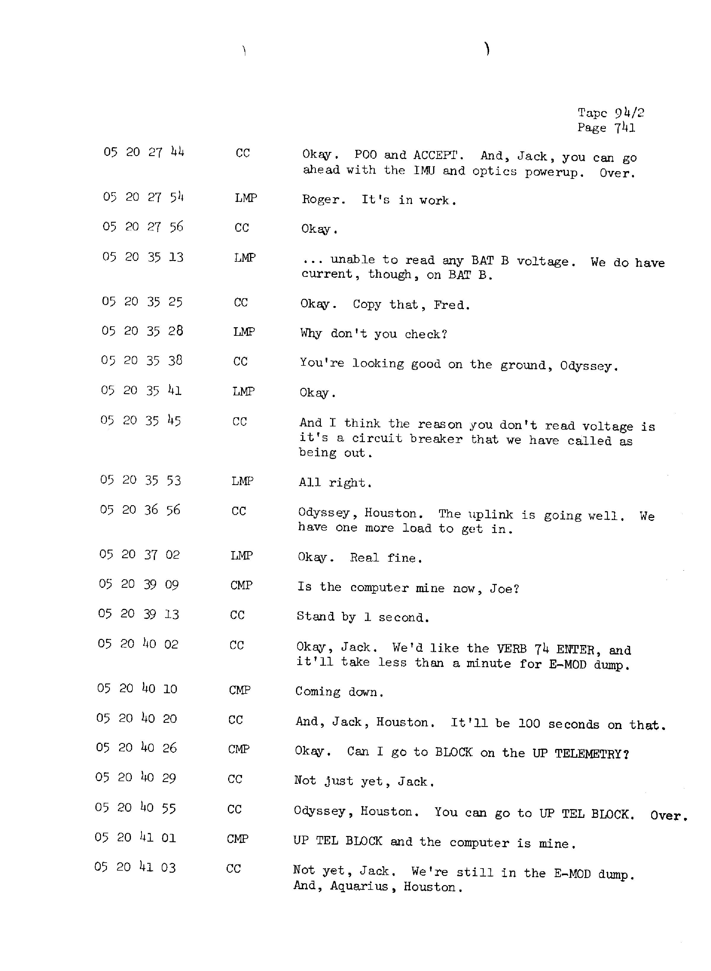 Page 748 of Apollo 13’s original transcript