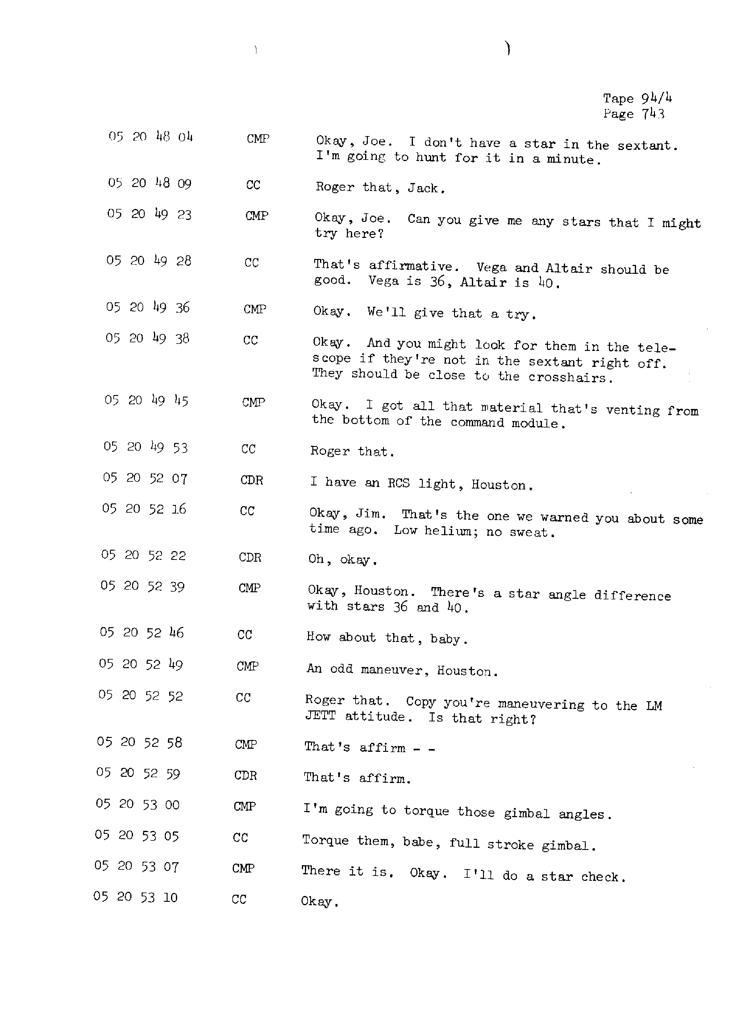 Page 750 of Apollo 13’s original transcript