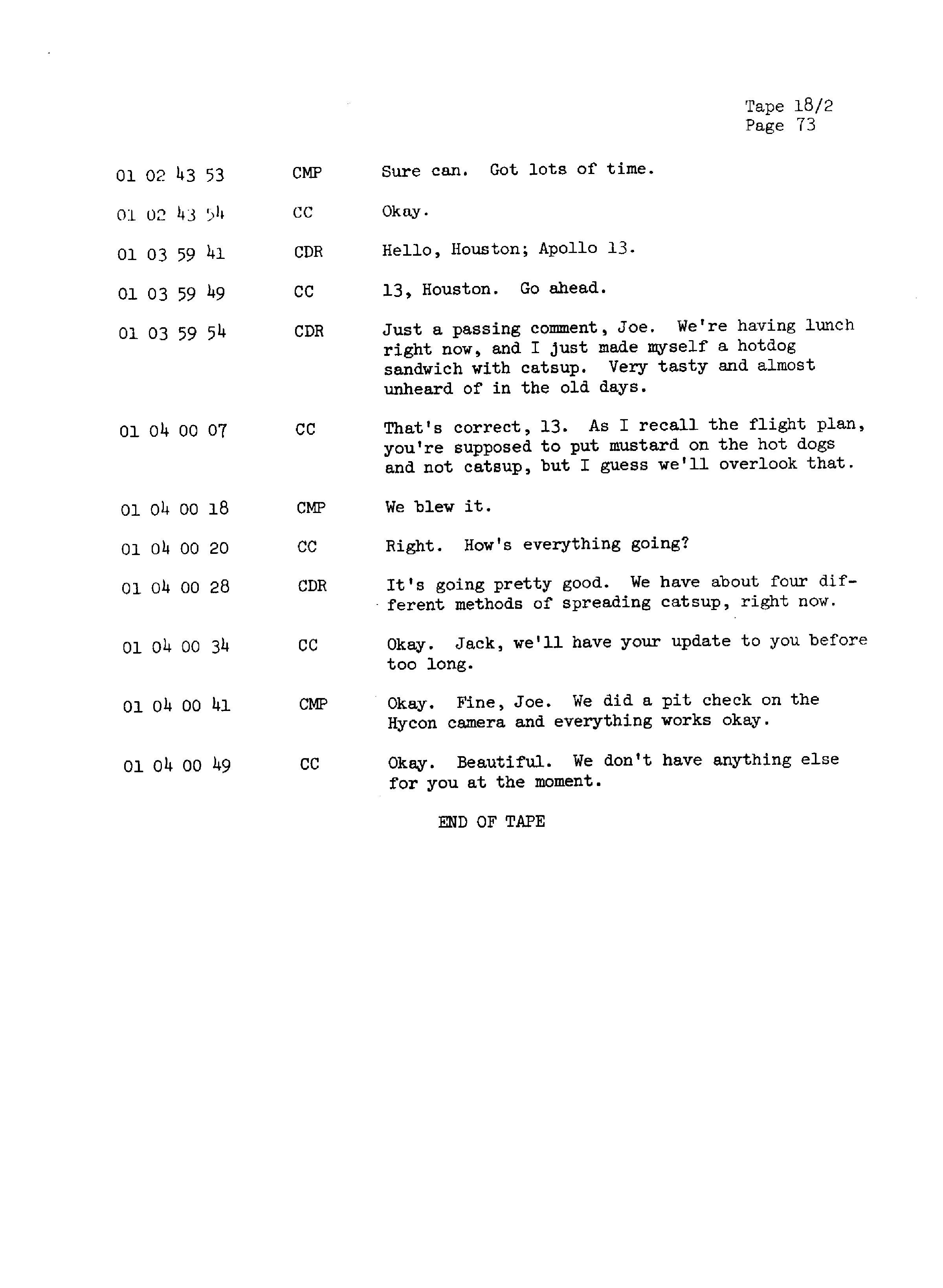 Page 80 of Apollo 13’s original transcript