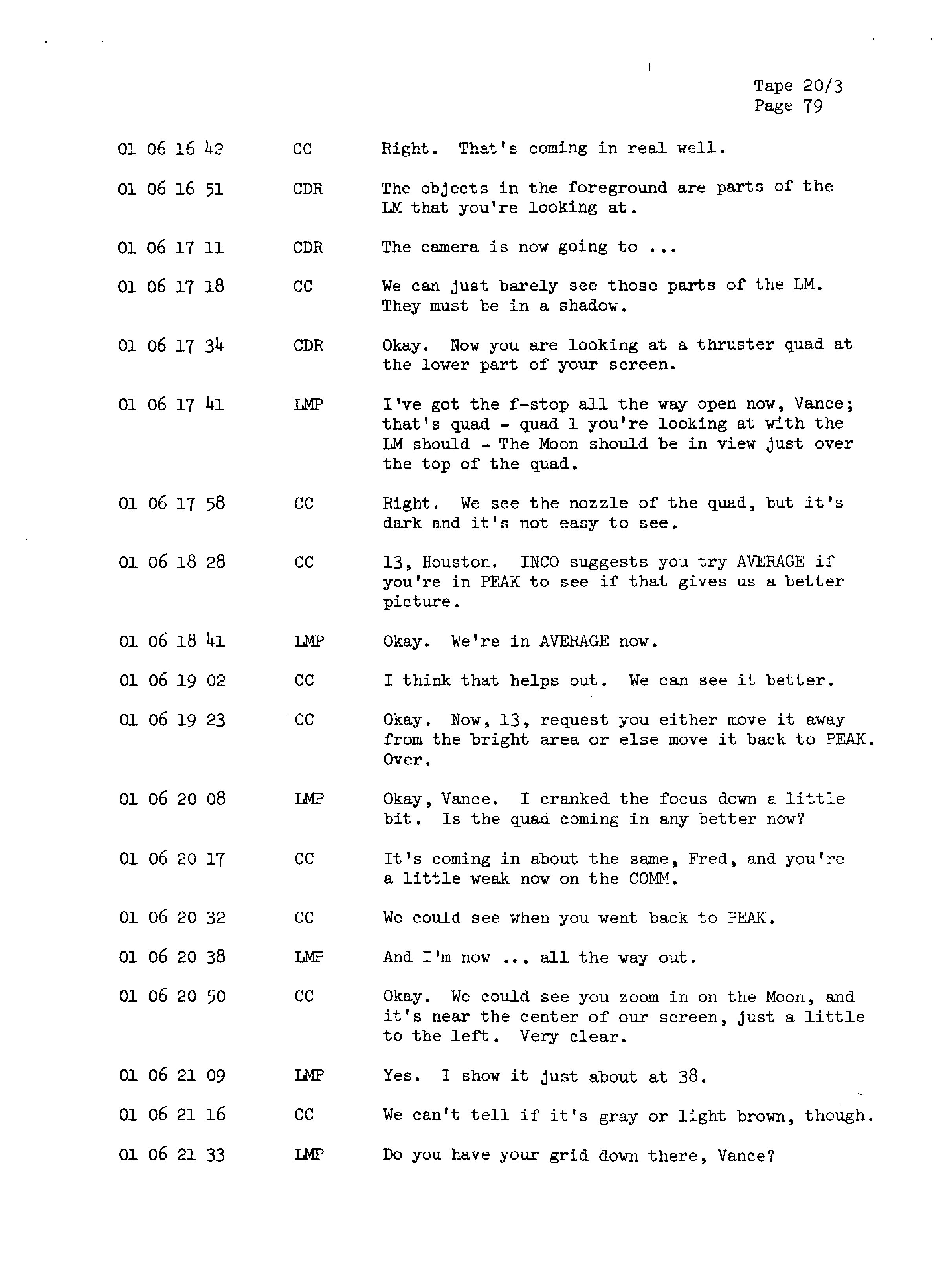 Page 86 of Apollo 13’s original transcript