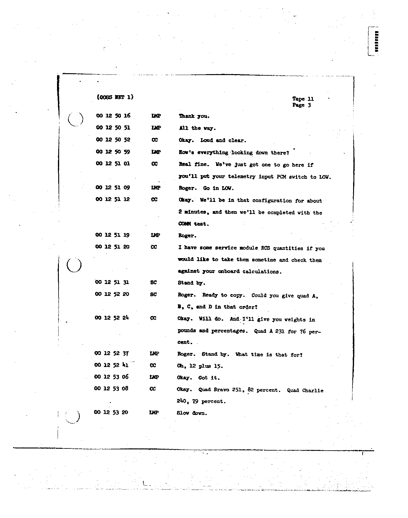 Page 105 of Apollo 8’s original transcript