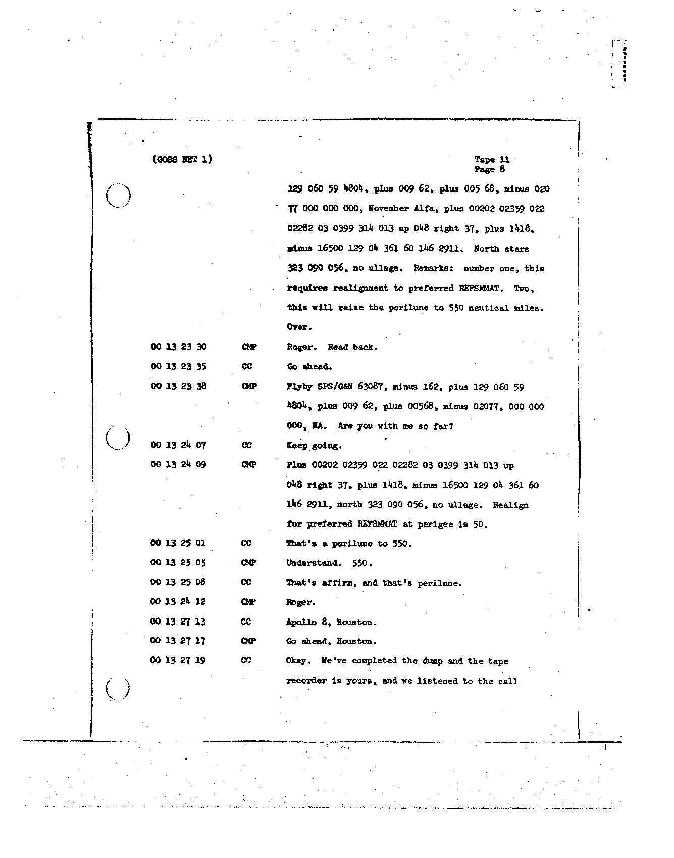 Page 110 of Apollo 8’s original transcript