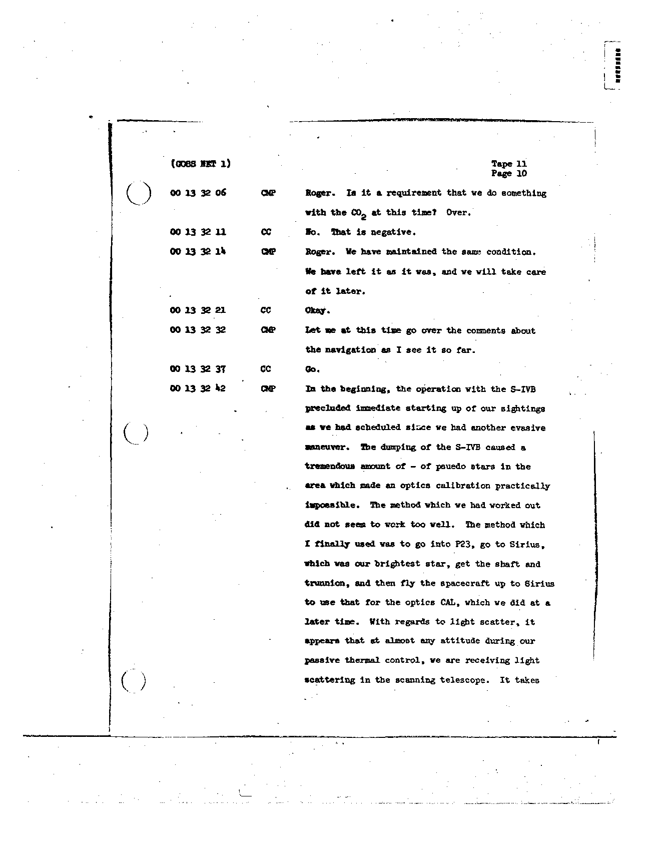 Page 112 of Apollo 8’s original transcript