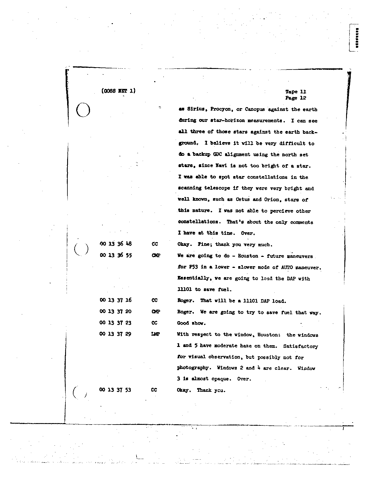 Page 114 of Apollo 8’s original transcript