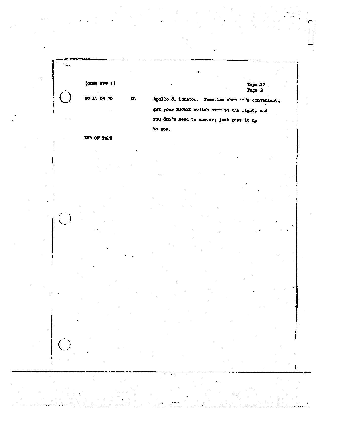 Page 118 of Apollo 8’s original transcript
